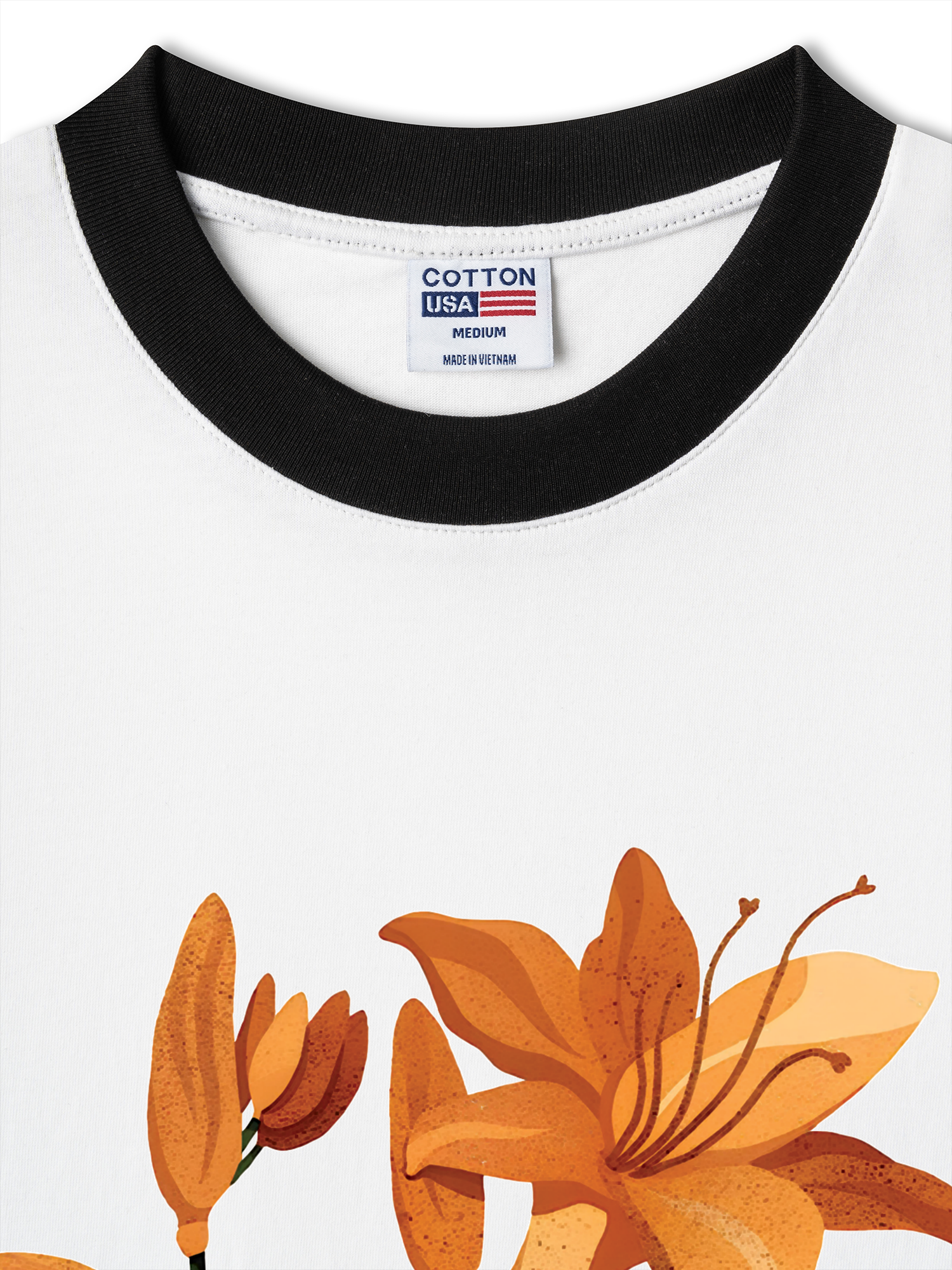 Áo Thun Ringer Relaxed Fit West coast indigo