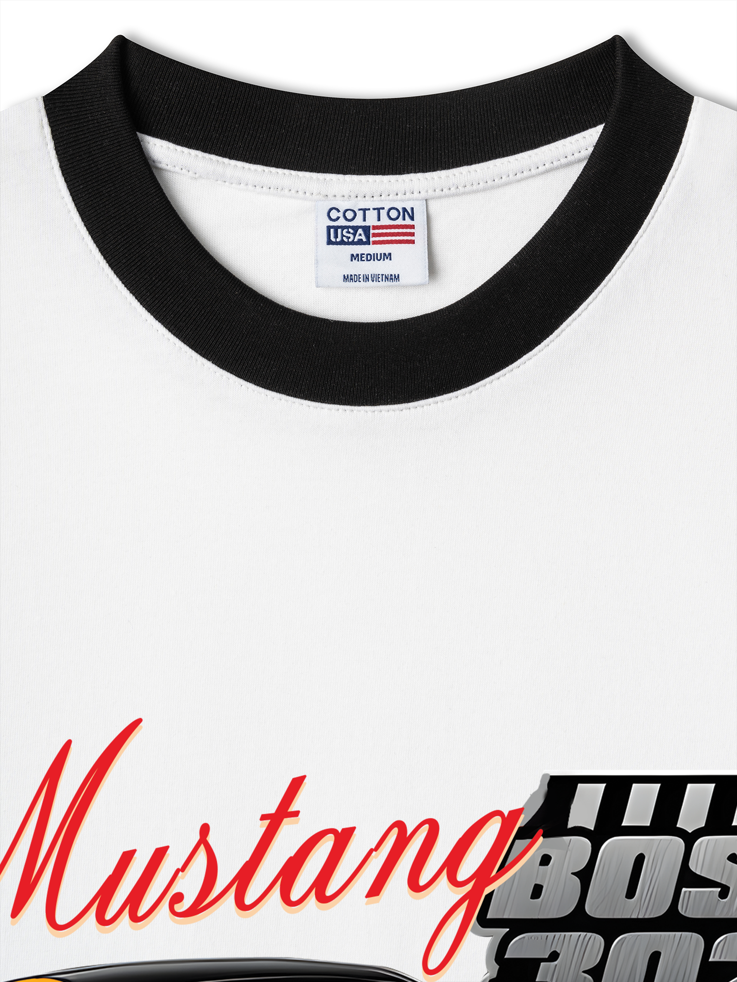 Áo Thun Ringer Relaxed Fit Mustang Boss 302