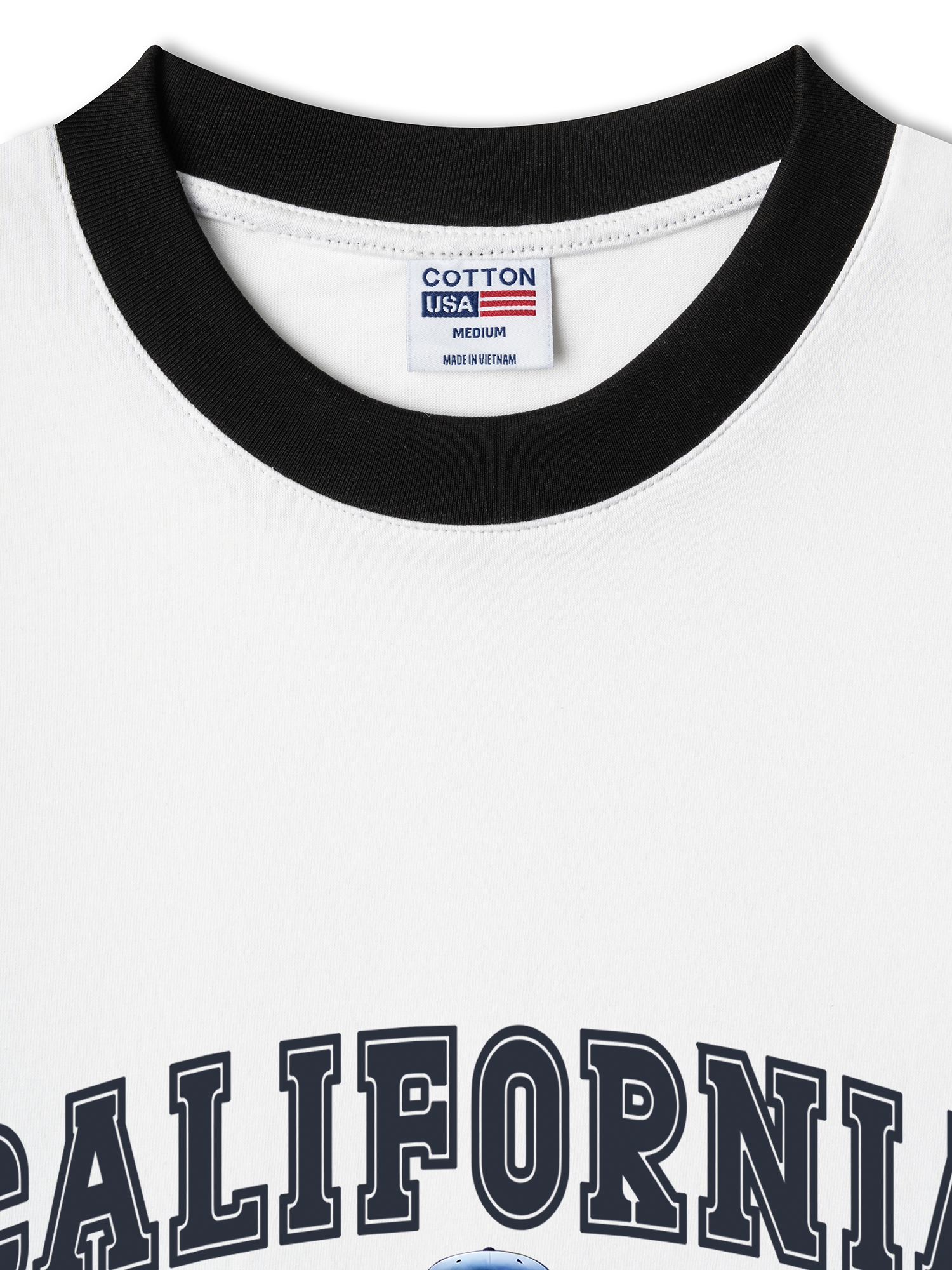 Áo Thun Ringer Relaxed Fit Baseball California Culture