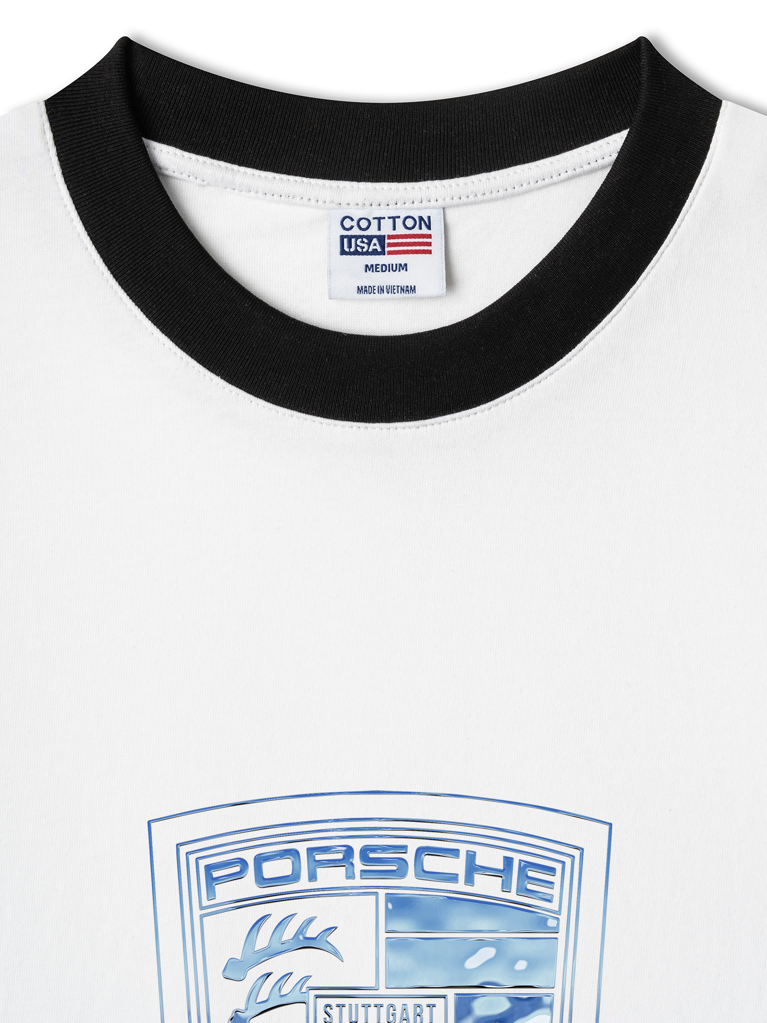 Áo Thun Ringer Relaxed Fit Porsche Metal Material