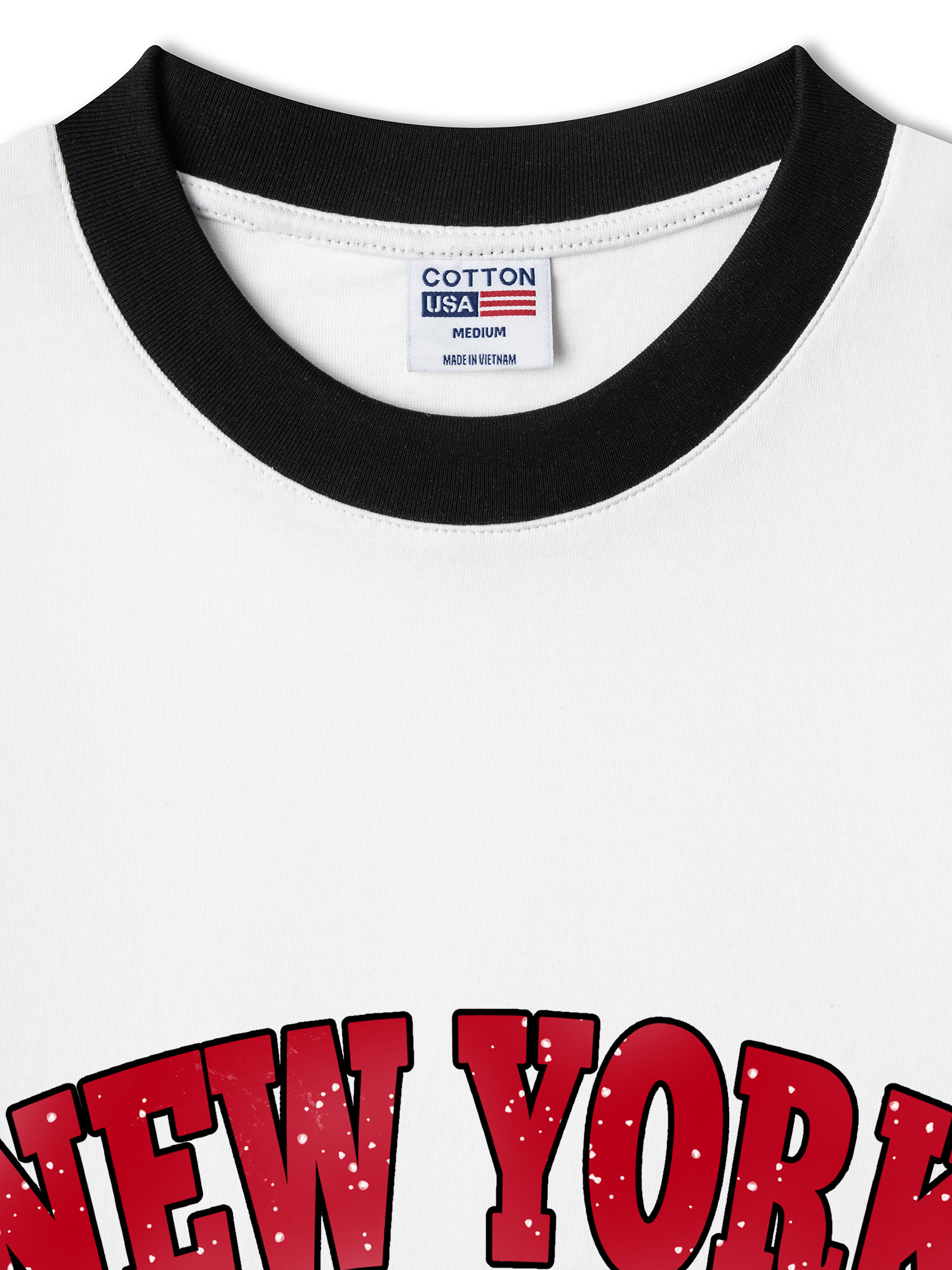 Áo Thun Ringer Relaxed Fit City New York Brooklyn