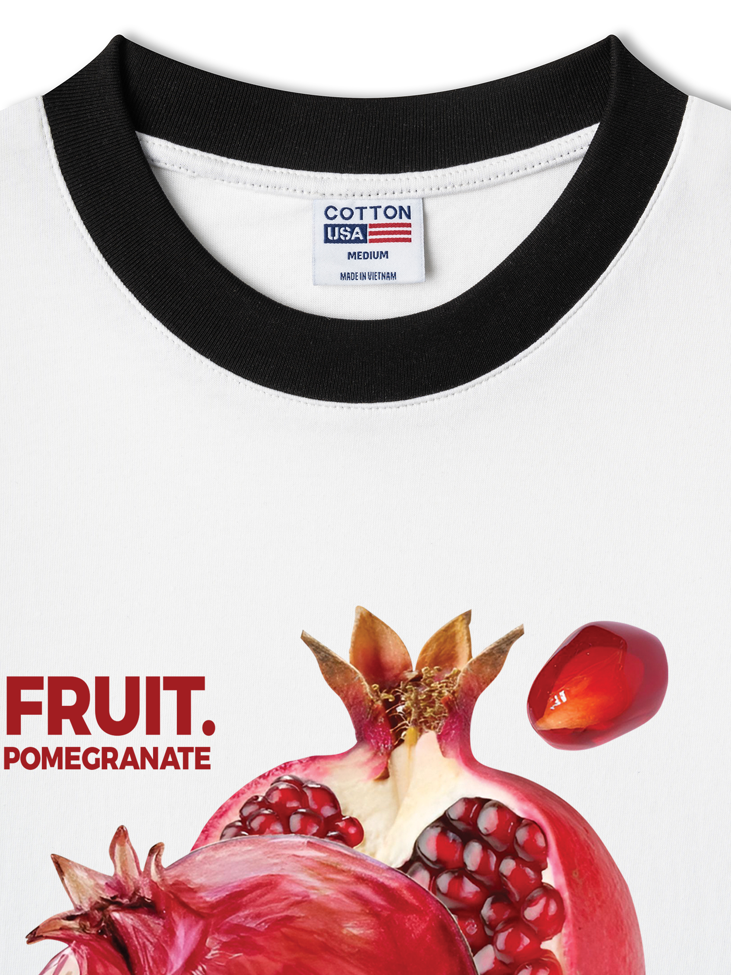 Áo Thun Ringer Relaxed Fit Tropical Pomegranate