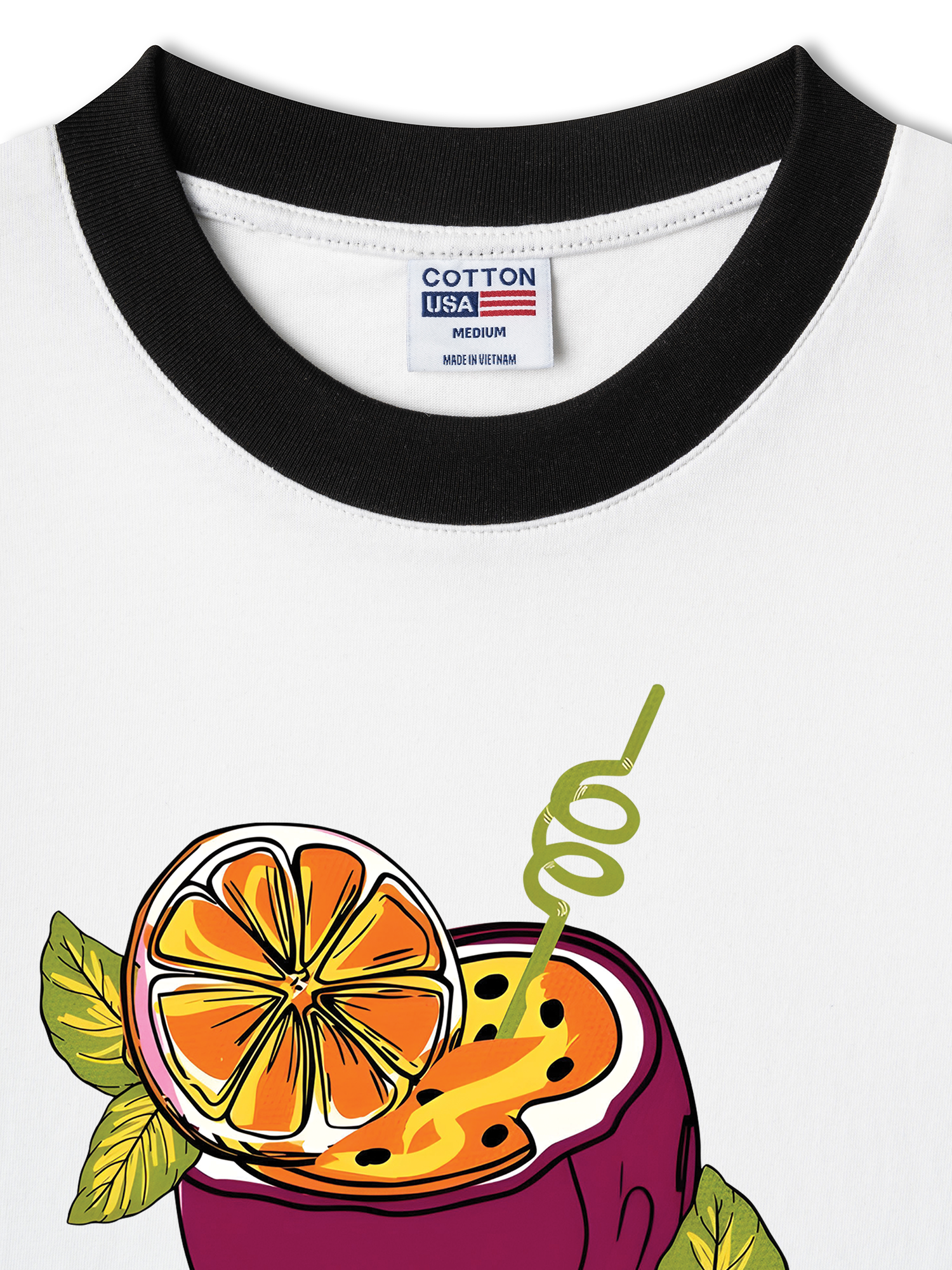 Áo Thun Ringer Relaxed Fit Tropical Passion Fruit