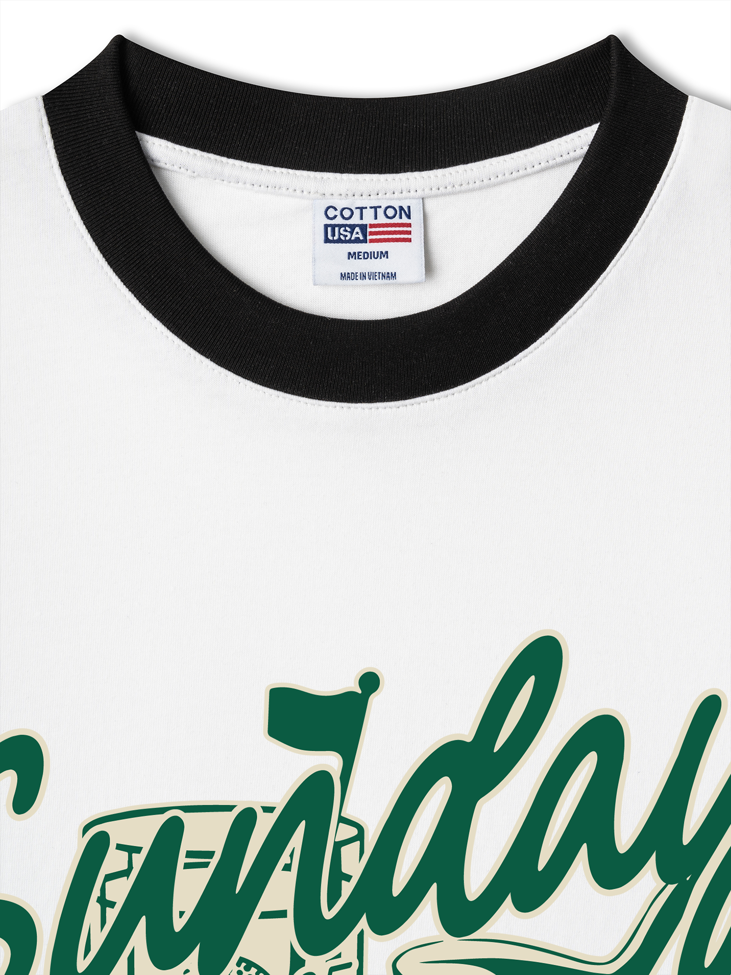 Áo Thun Ringer Relaxed Fit Golf USA Sunday Club