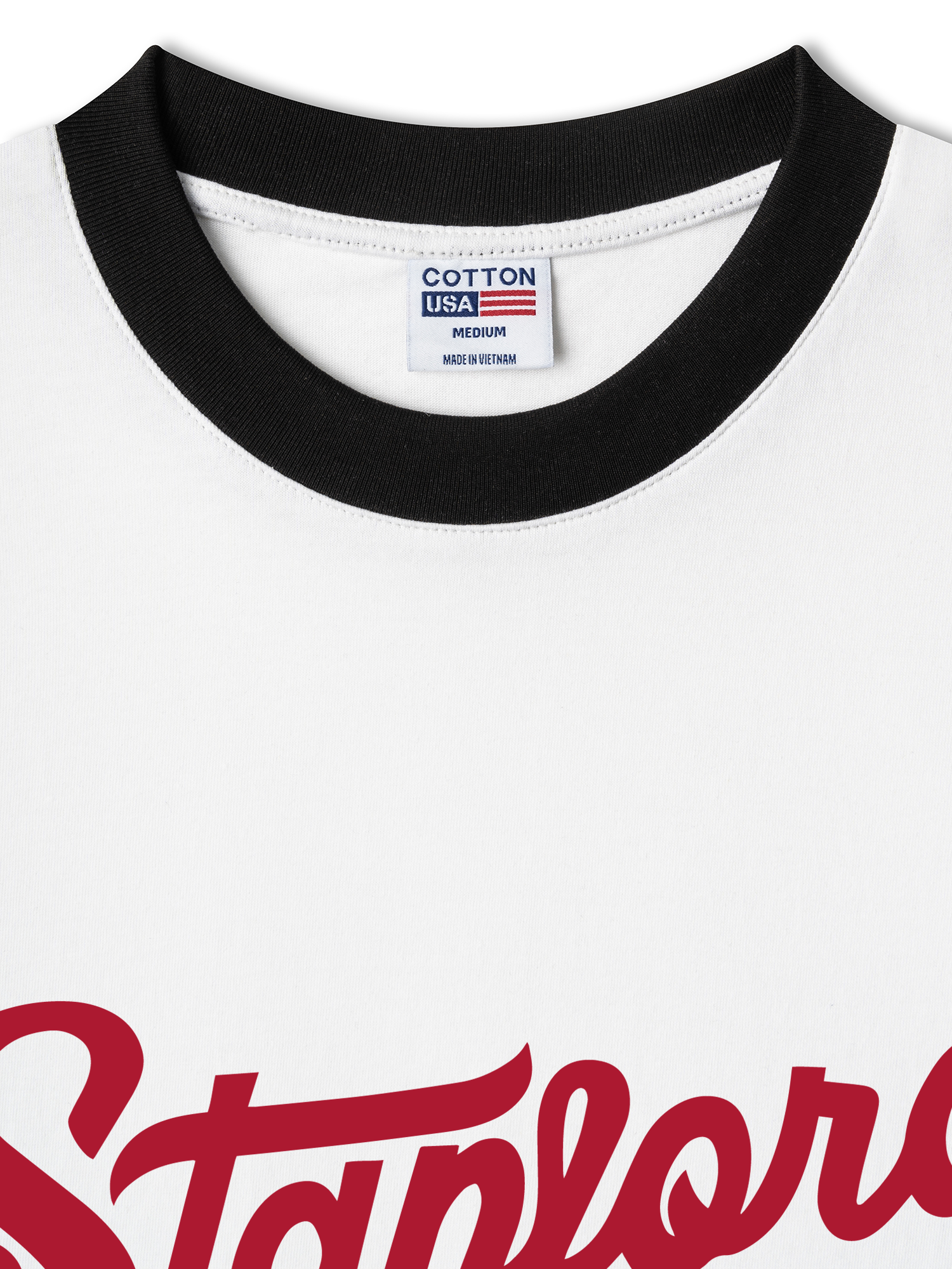 Áo Thun Ringer Relaxed Fit USA Stanford Classic