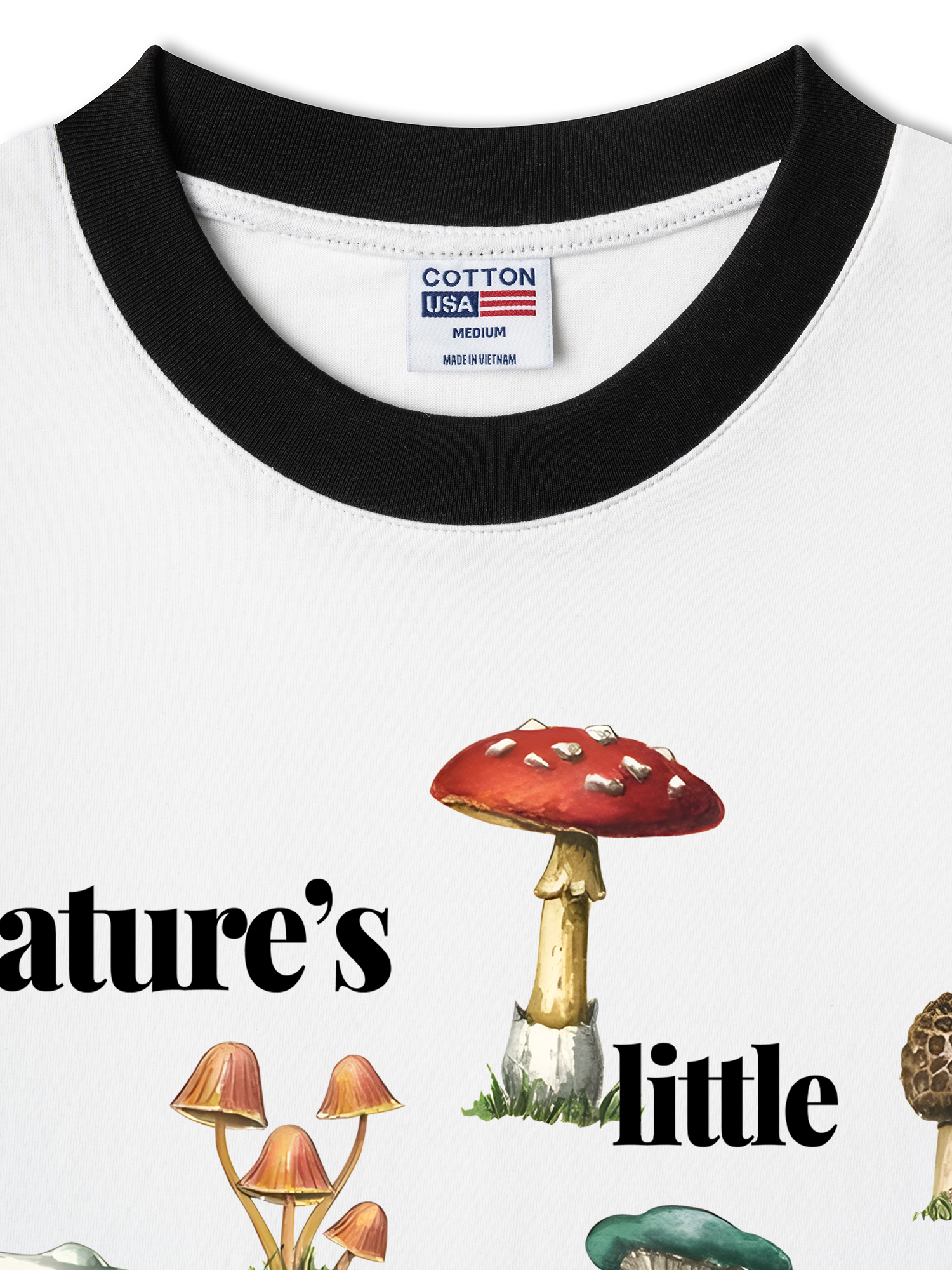 Áo Thun Ringer Relaxed Fit Tropical Mushroom Fungi