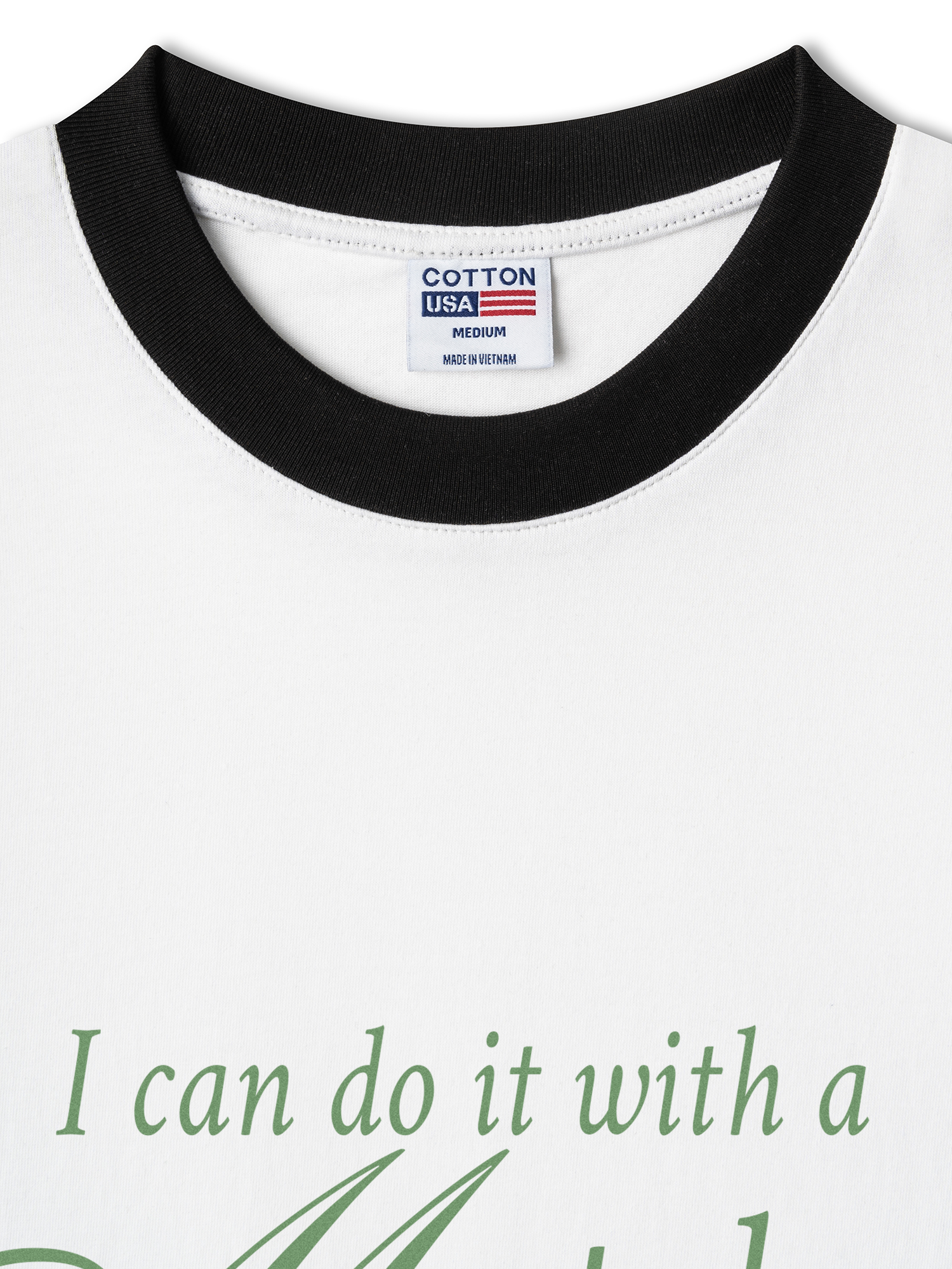 Áo Thun Ringer Relaxed Fit I Can Do It With A Matcha Latte