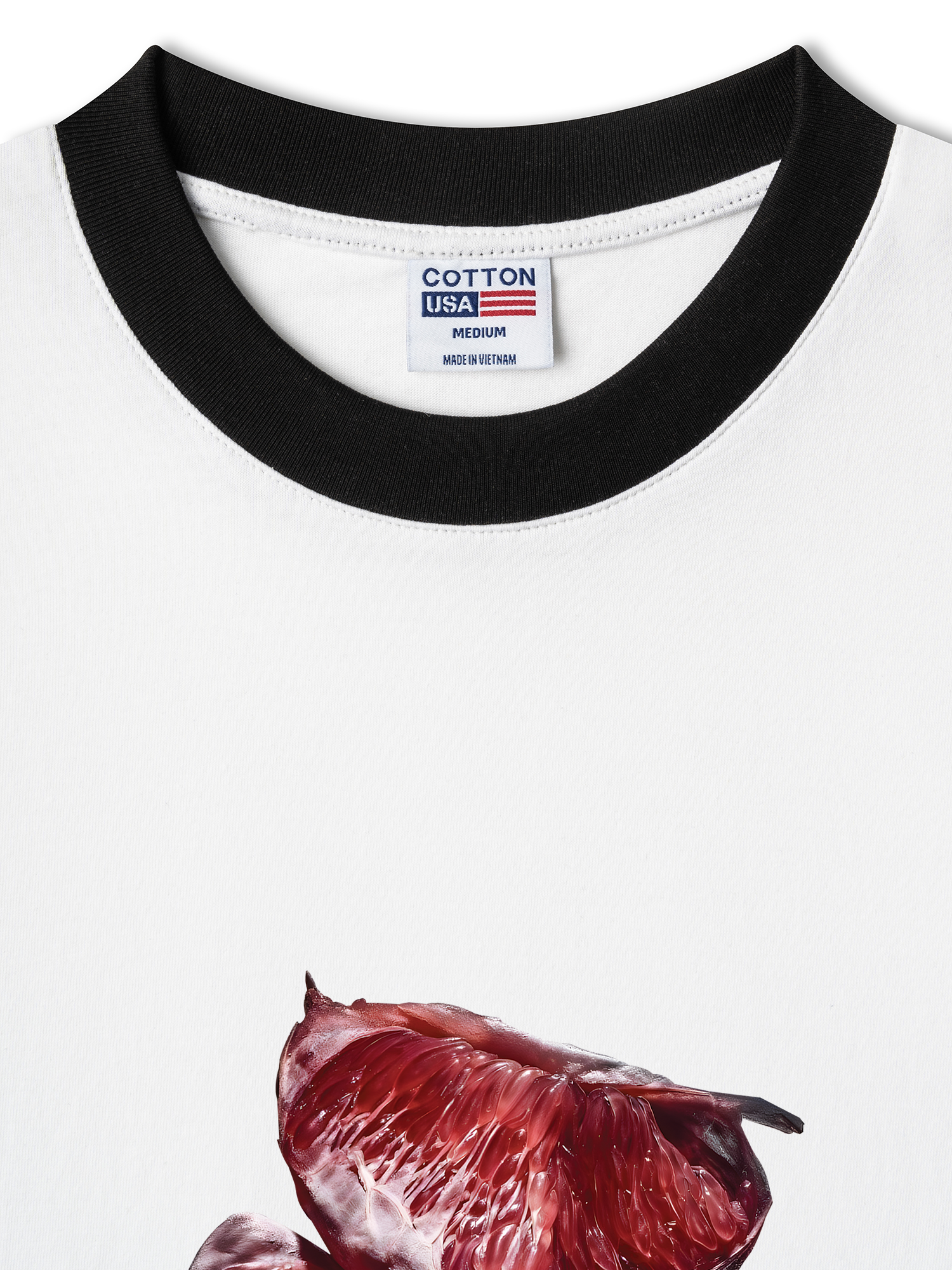 Áo Thun Ringer Relaxed Fit Tropical grapefruit