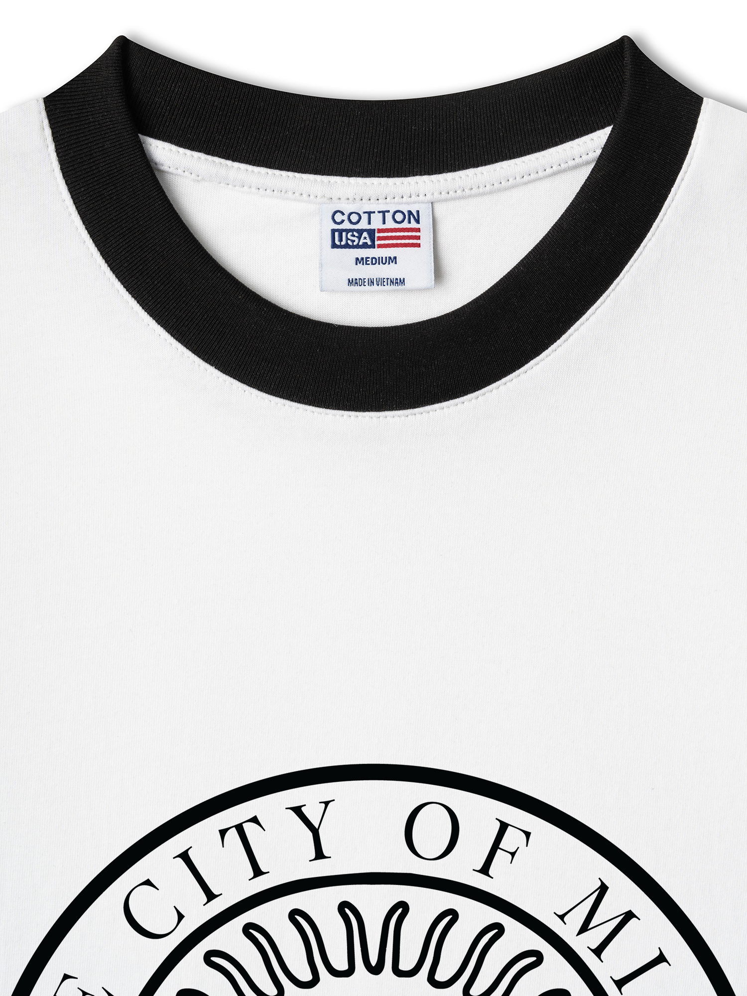 Áo Thun Ringer Relaxed Fit The City of Miami Florida