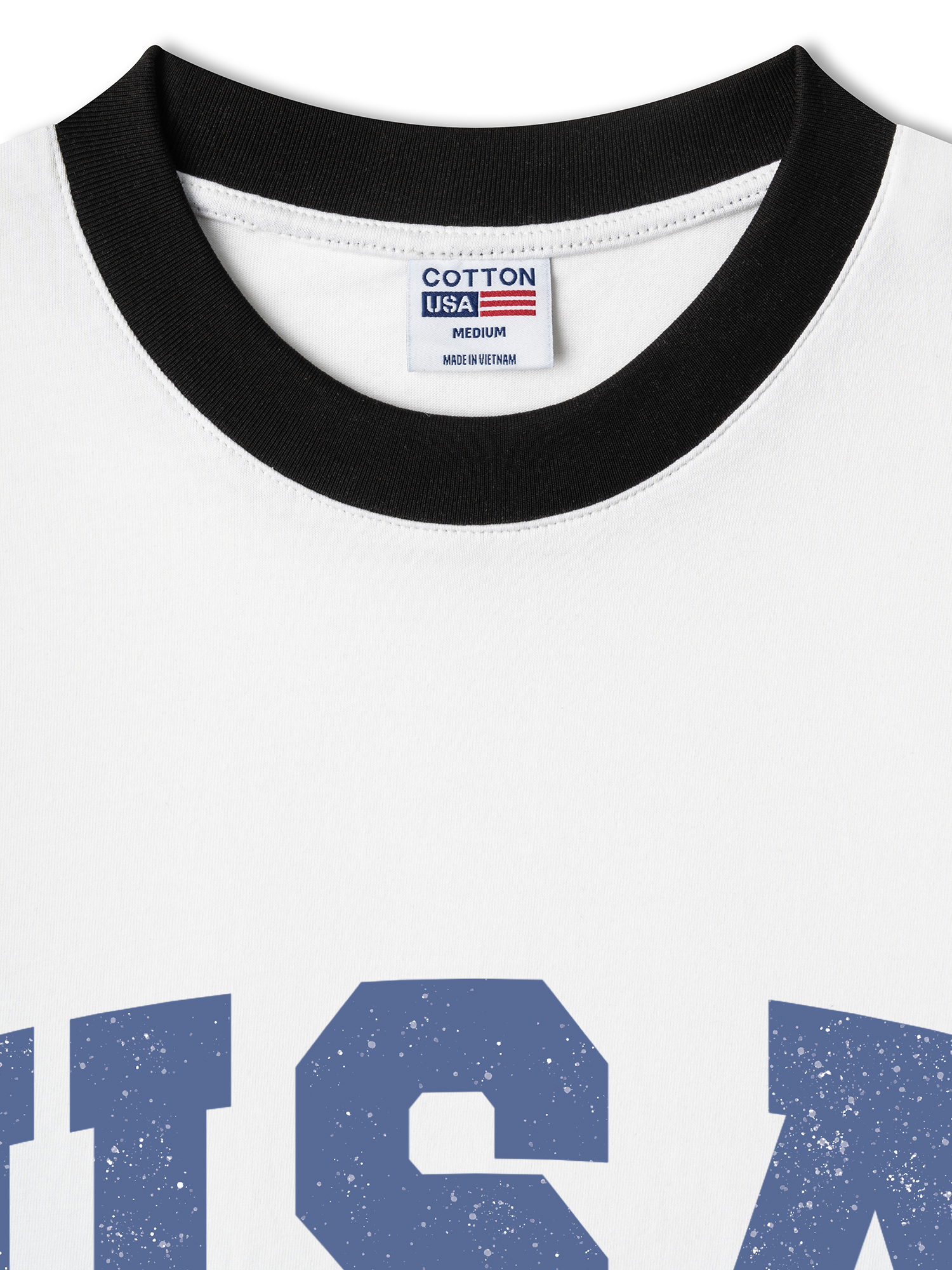 Áo Thun Ringer Relaxed Fit USA Vintage United State