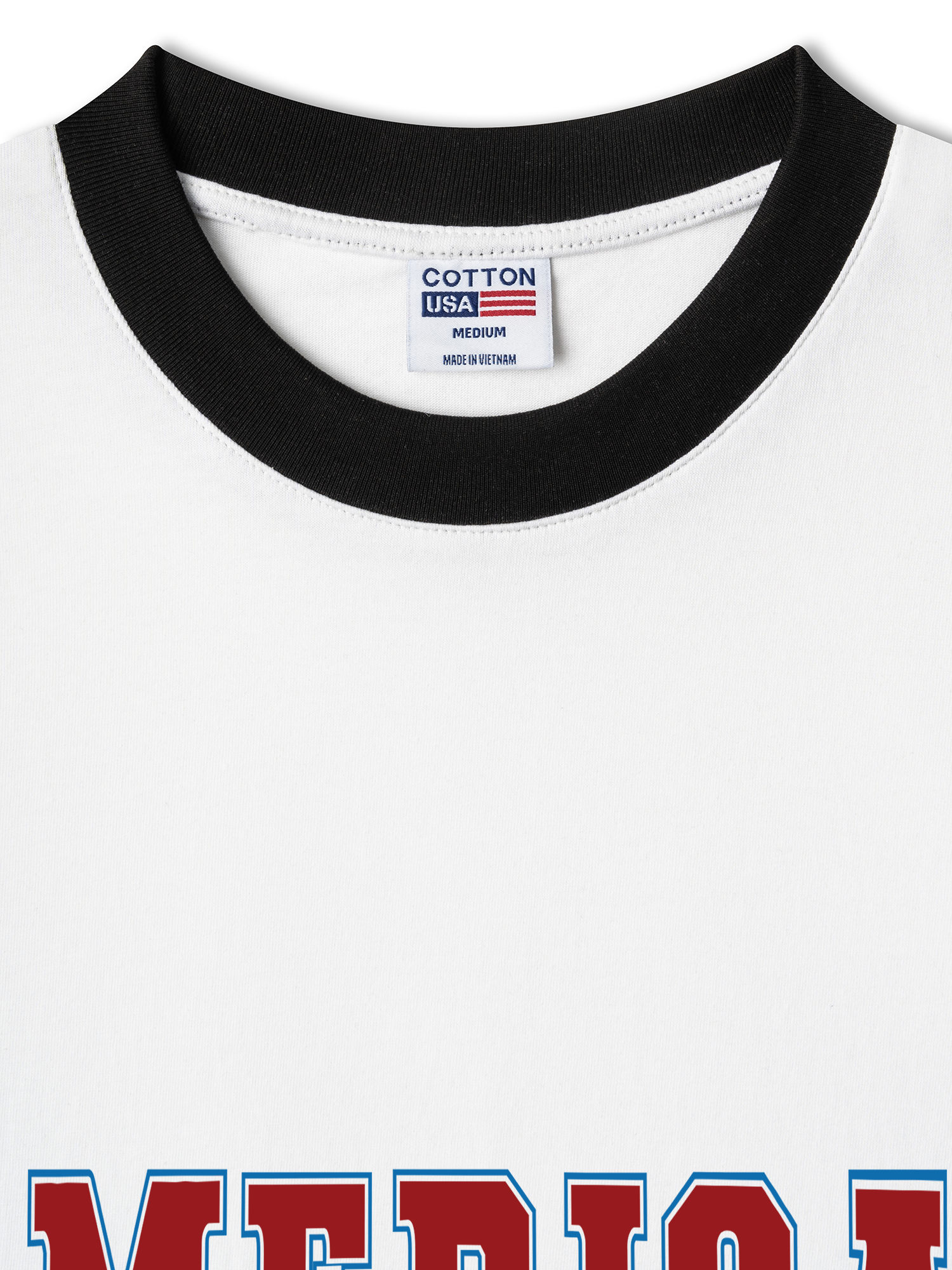 Áo Thun Ringer Relaxed Fit USA America Vibes