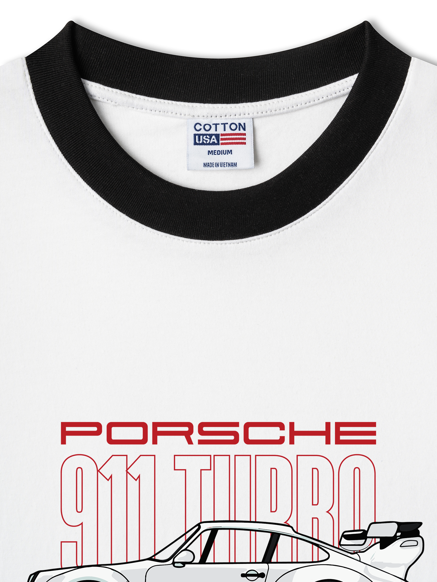 Áo Thun Ringer Relaxed Fit Porsche 911 Turbo