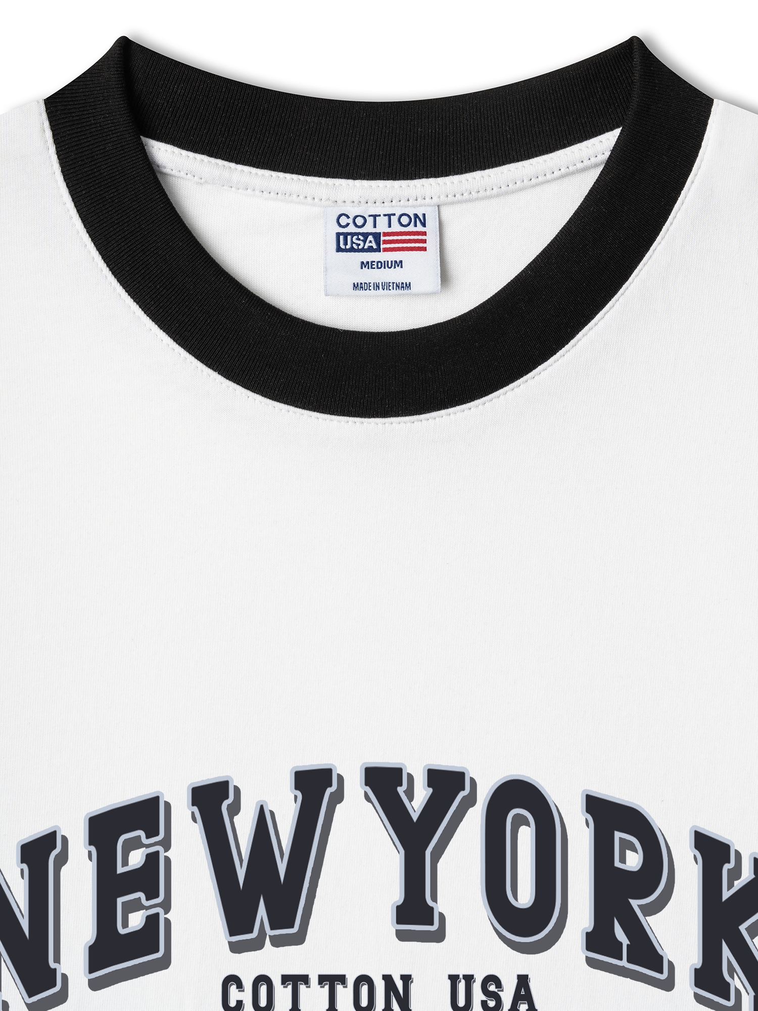 Áo Thun Ringer Relaxed Fit City New York Coquette