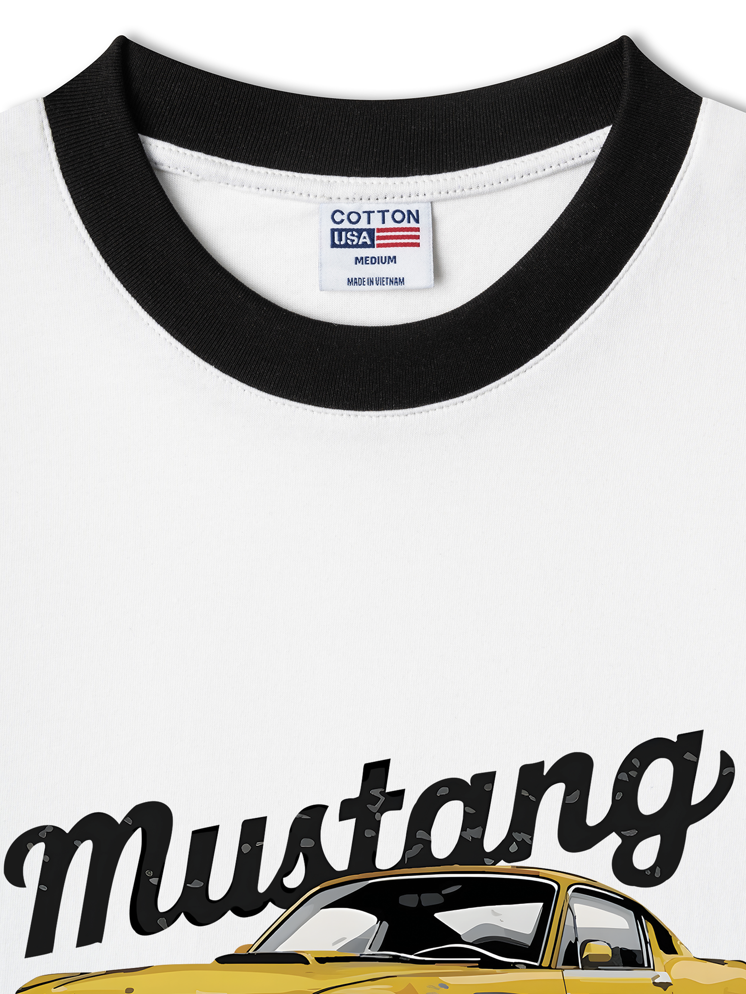 Áo Thun Ringer Relaxed Fit Mustang Yellow