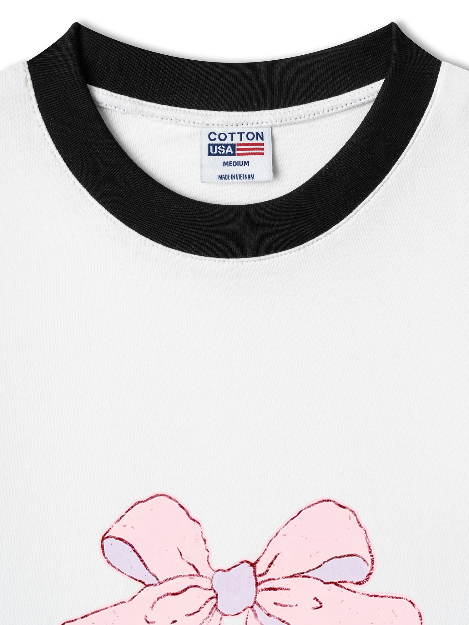 Áo Thun Ringer Relaxed Fit Rabbit Ribbon