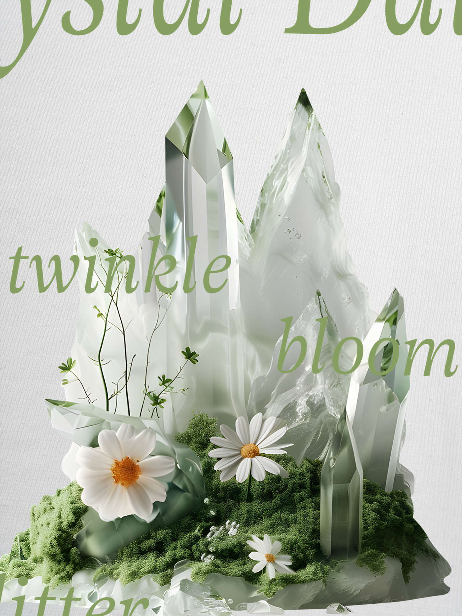 Áo Thun Ringer Relaxed Fit Floral Crytsal Daisy