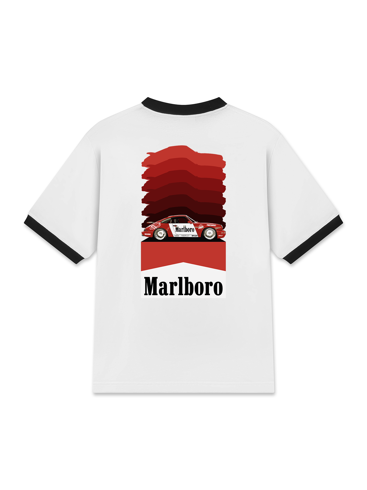 Áo Thun Ringer Relaxed Fit Marlboro Gradient Racing