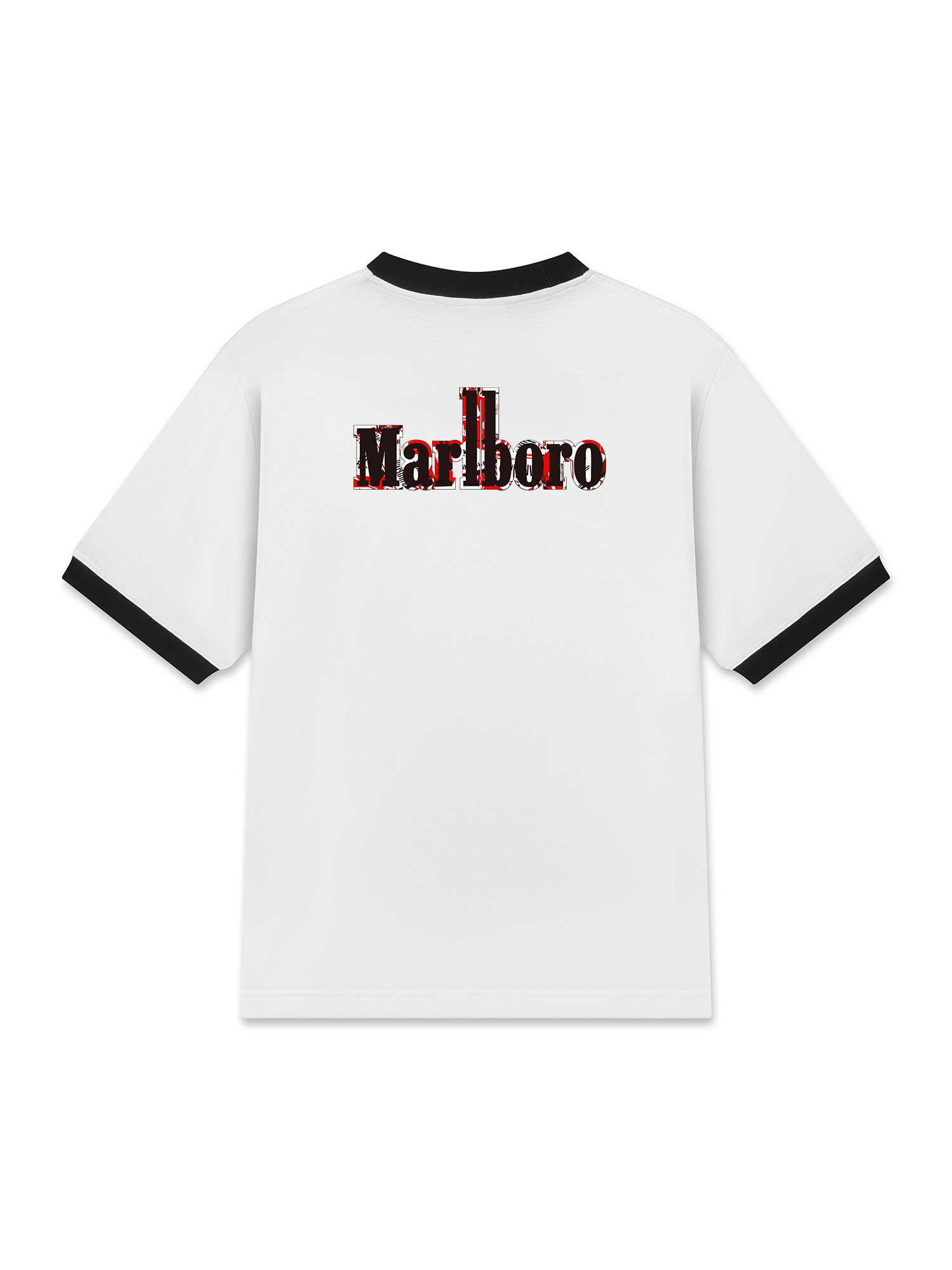 Áo Thun Ringer Relaxed Fit Marlboro Mixed Logo