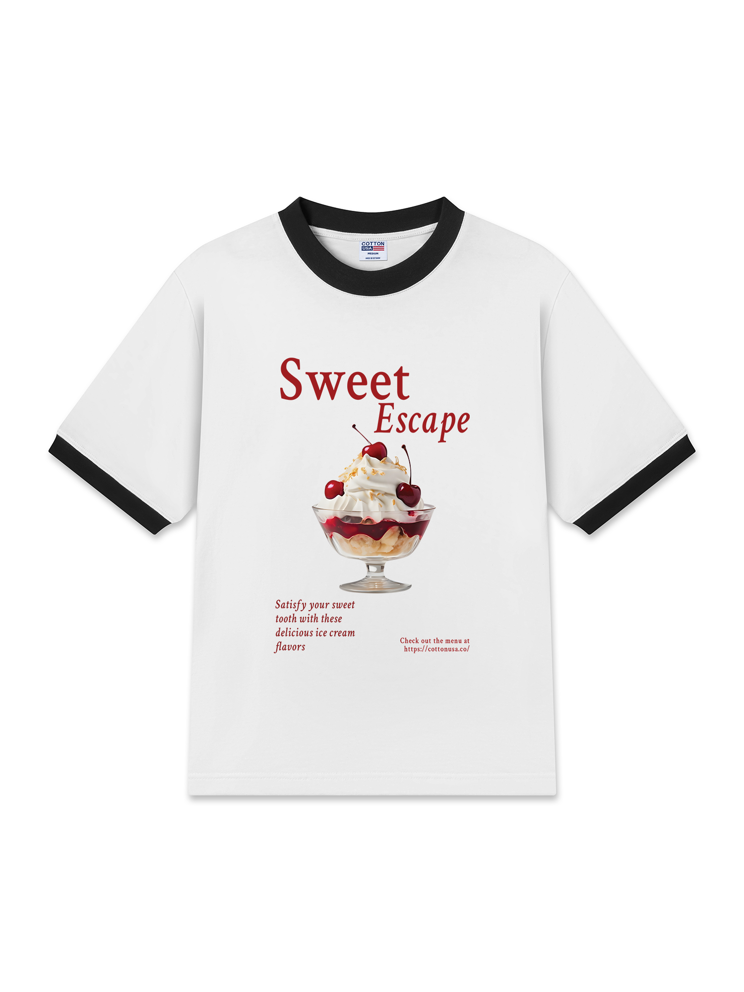 Áo Thun Ringer Relaxed Fit Tropical Sweet Escape