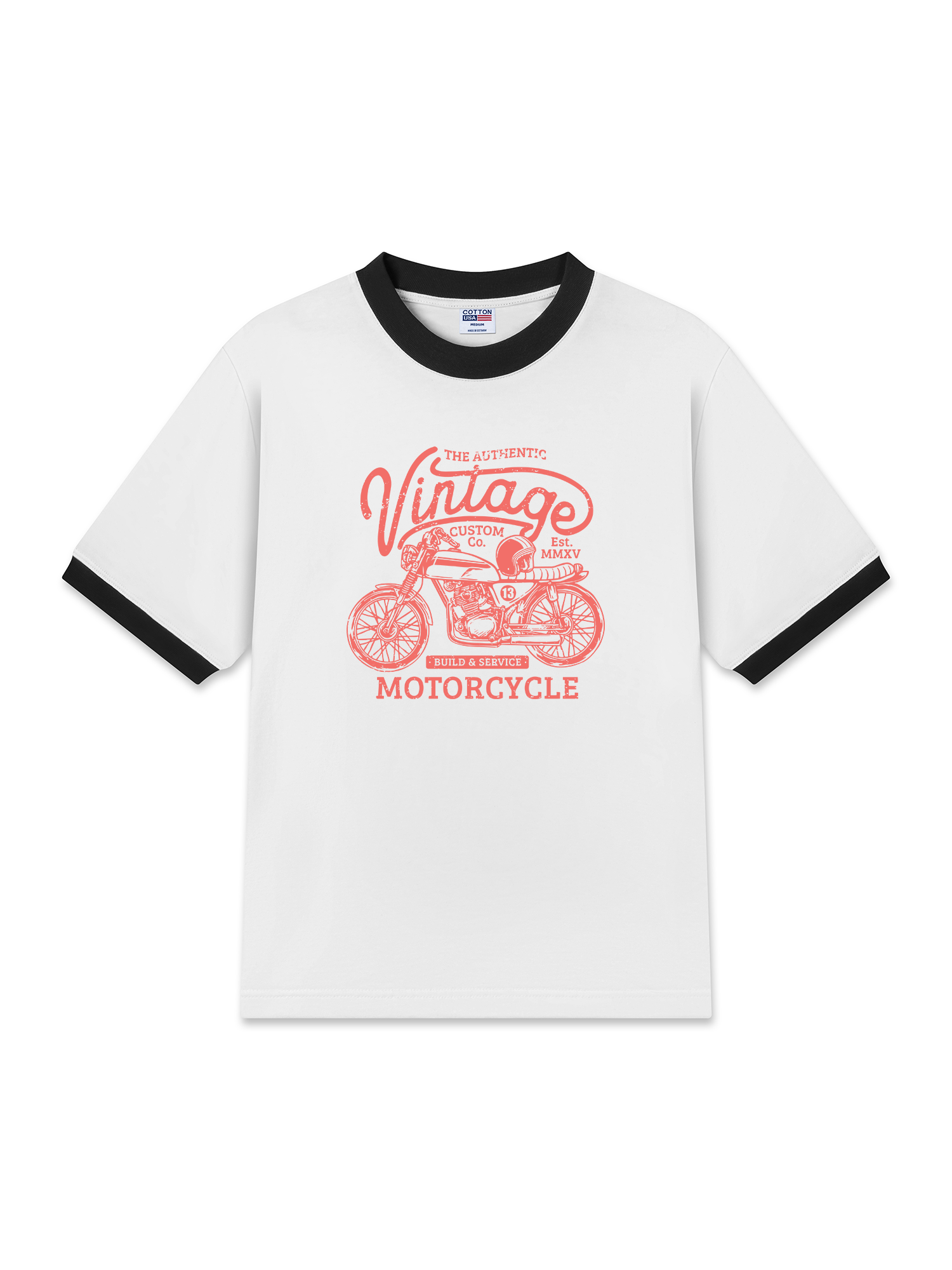 Áo Thun Ringer Relaxed Fit The Authenic Motorcycle