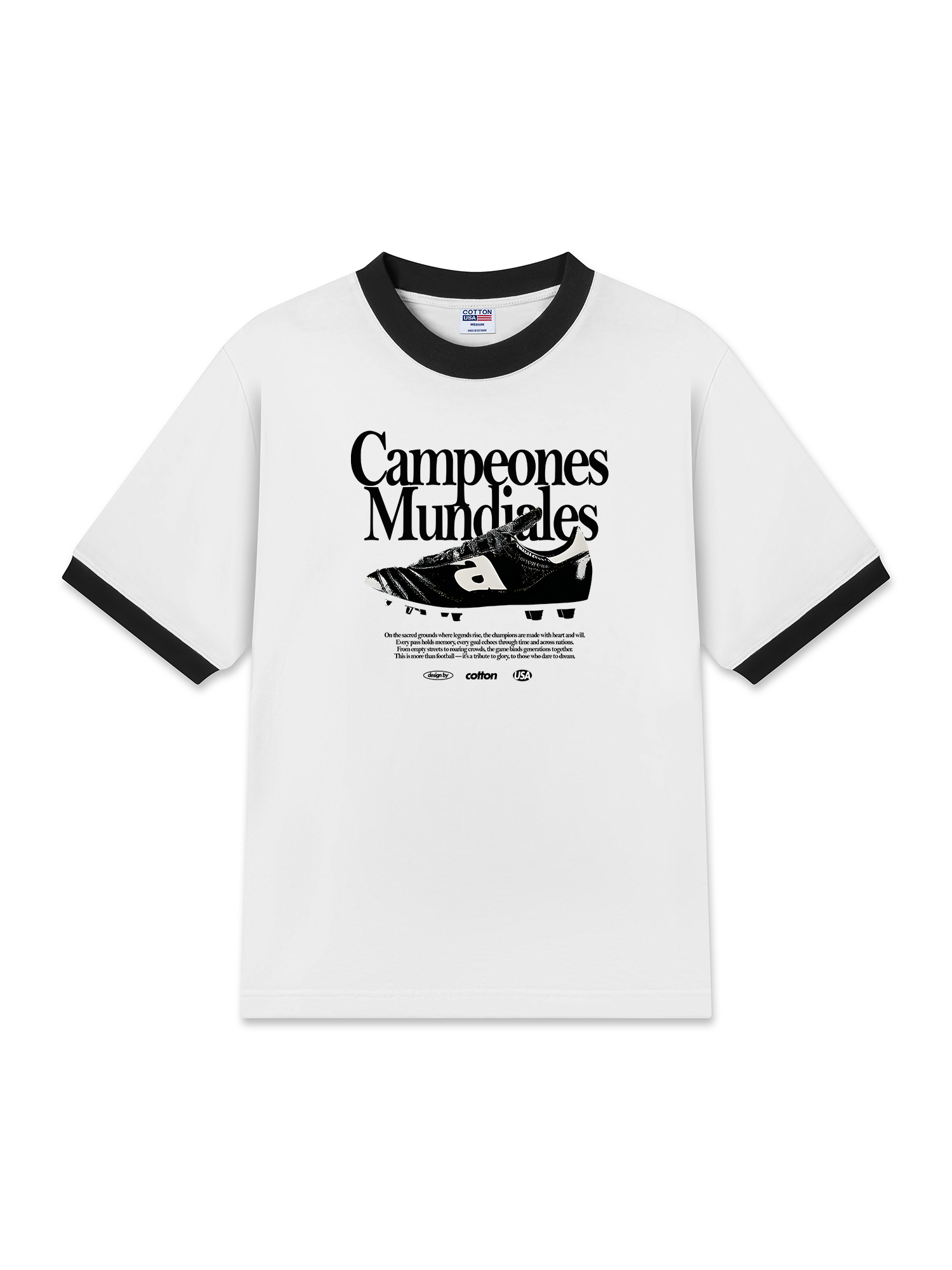 Áo Thun Ringer Relaxed Fit Soccer Campeones