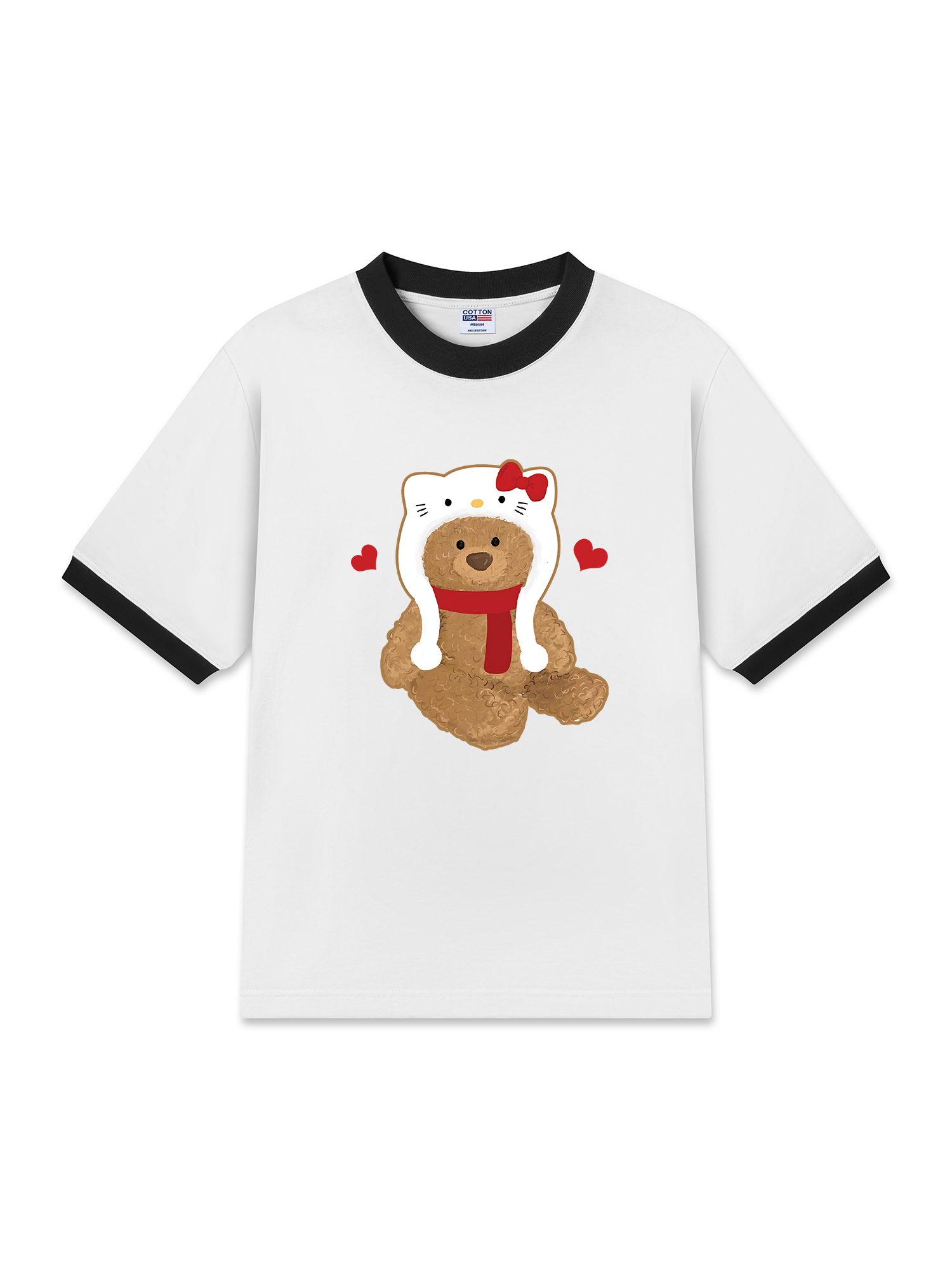 Áo Thun Ringer Relaxed Fit Sweetie Bear