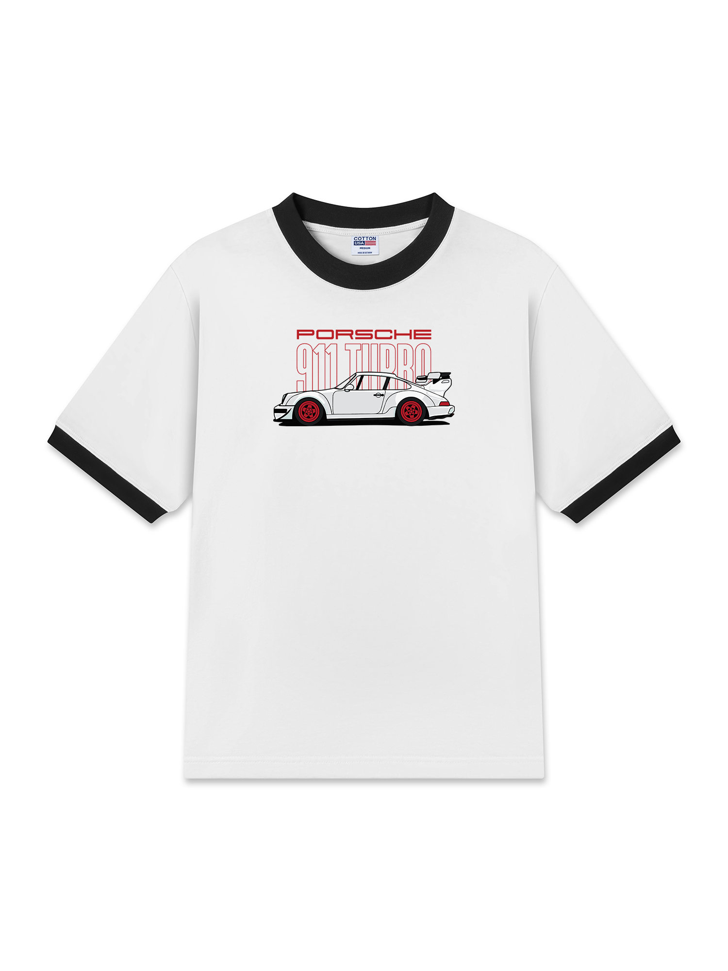 Áo Thun Ringer Relaxed Fit Porsche 911 Turbo