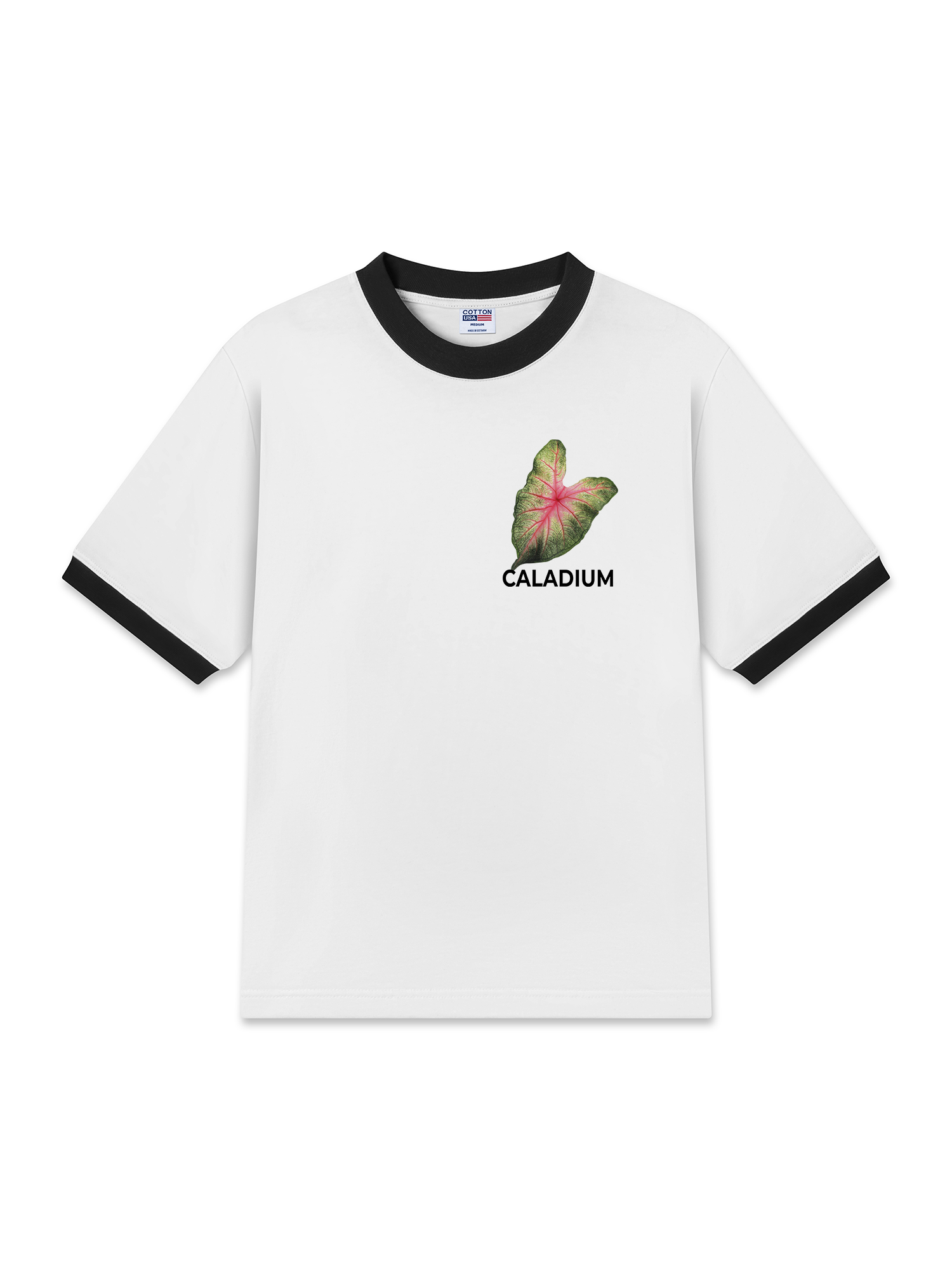 Áo Thun Ringer Relaxed Fit Tropical Leaf