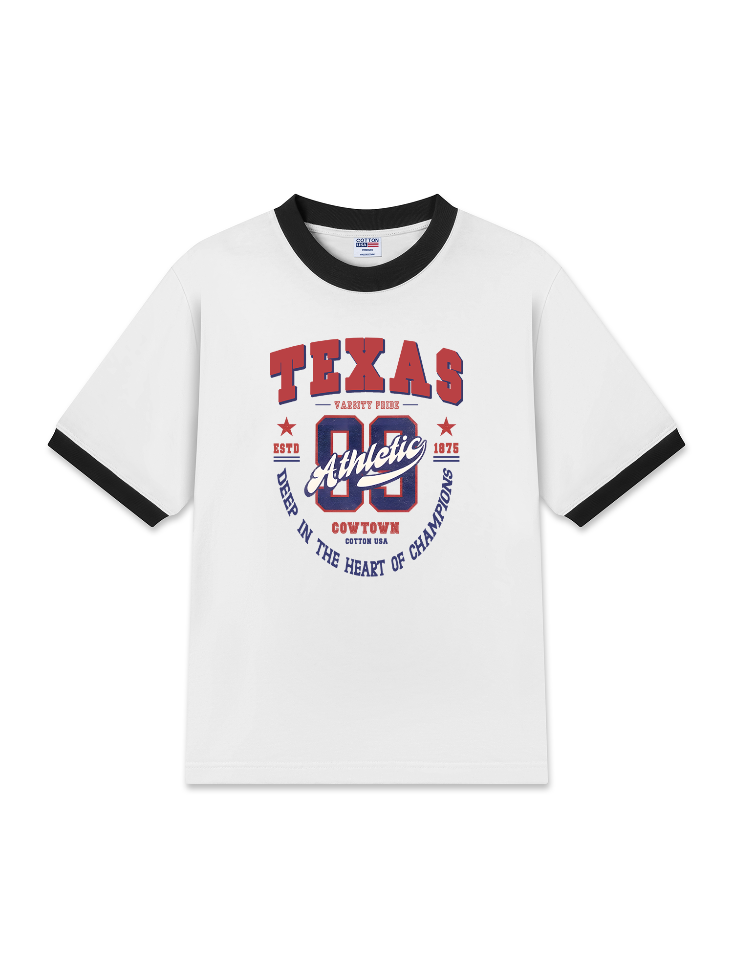 Áo Thun Ringer Relaxed Fit City Texas