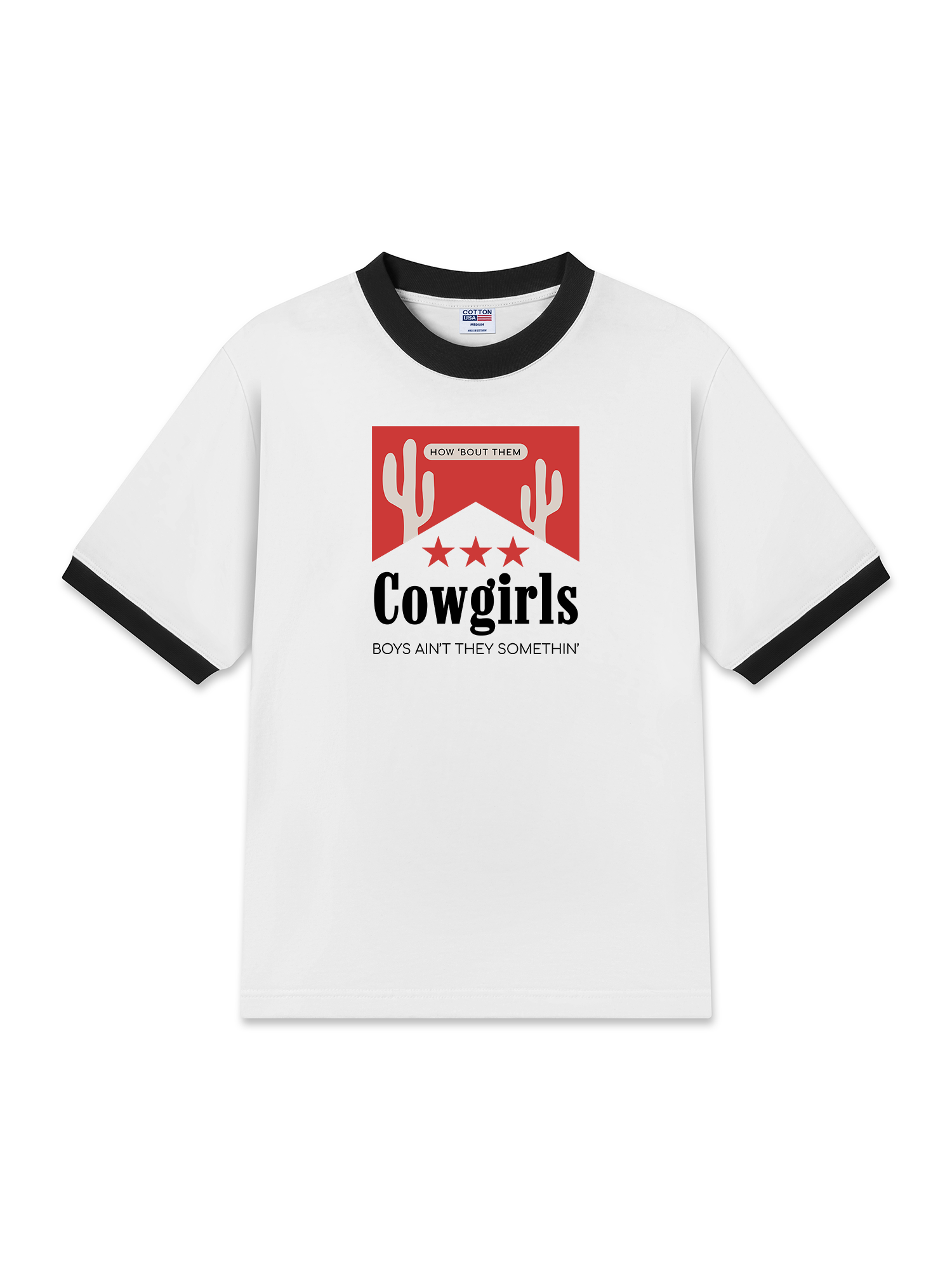 Áo Thun Ringer Relaxed Fit Marlboro How About Them Cowgirl