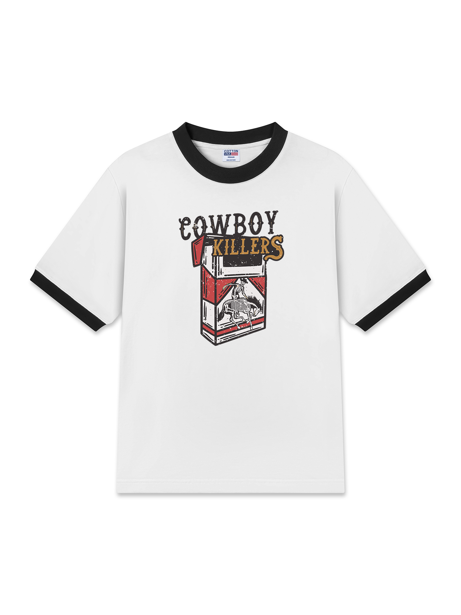 Áo Thun Ringer Relaxed Fit Marlboro C Pack Cowboy Killers