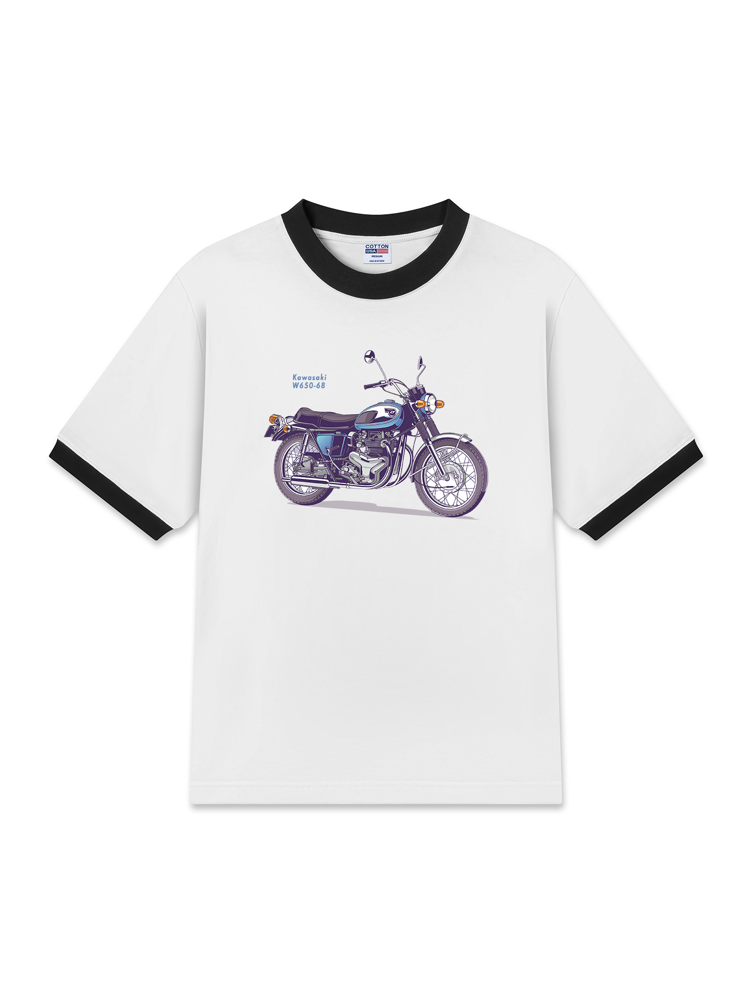 Áo Thun Ringer Relaxed Fit Kawasaki W650-68