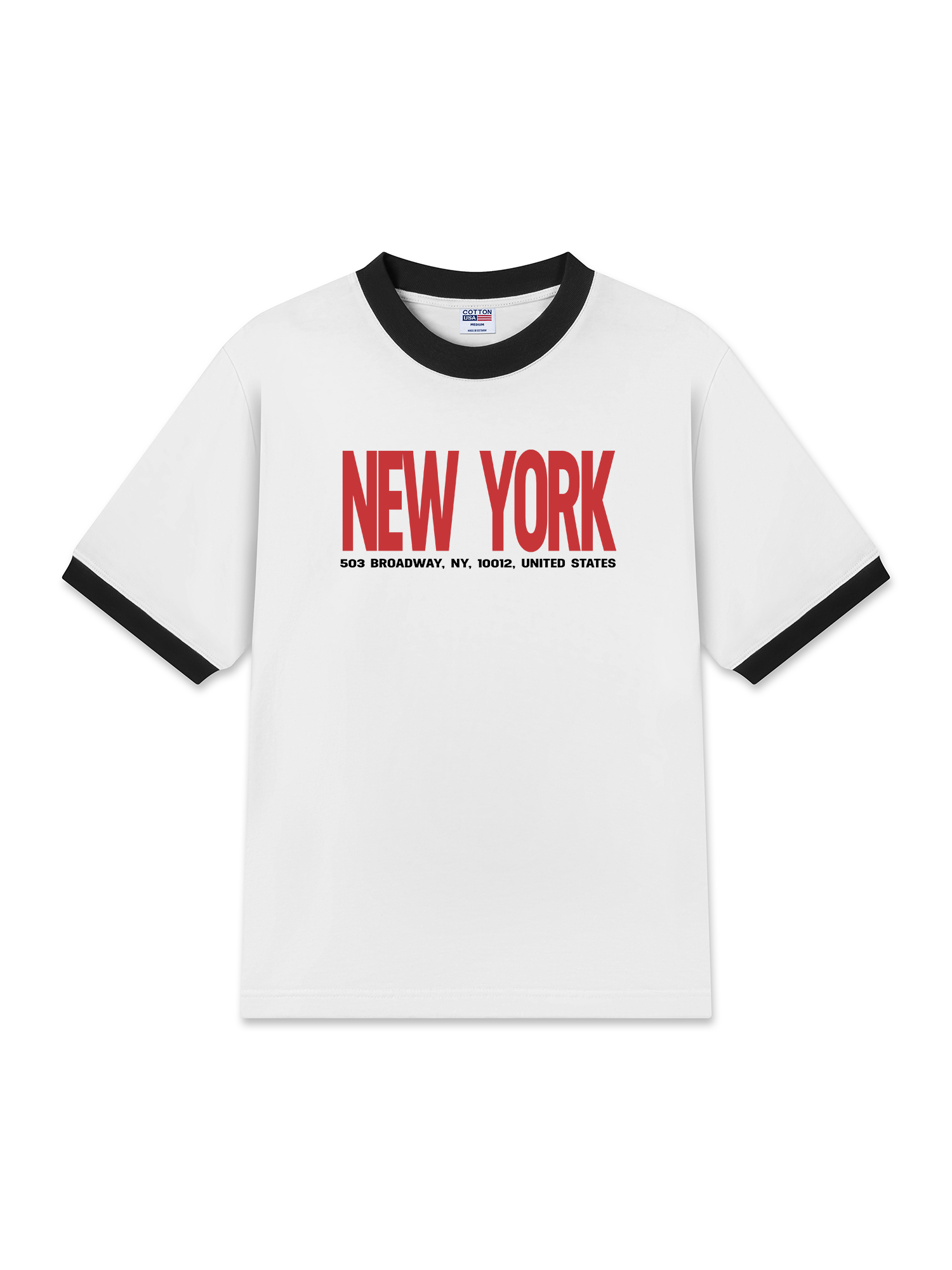 Áo Thun Ringer Relaxed Fit City New York
