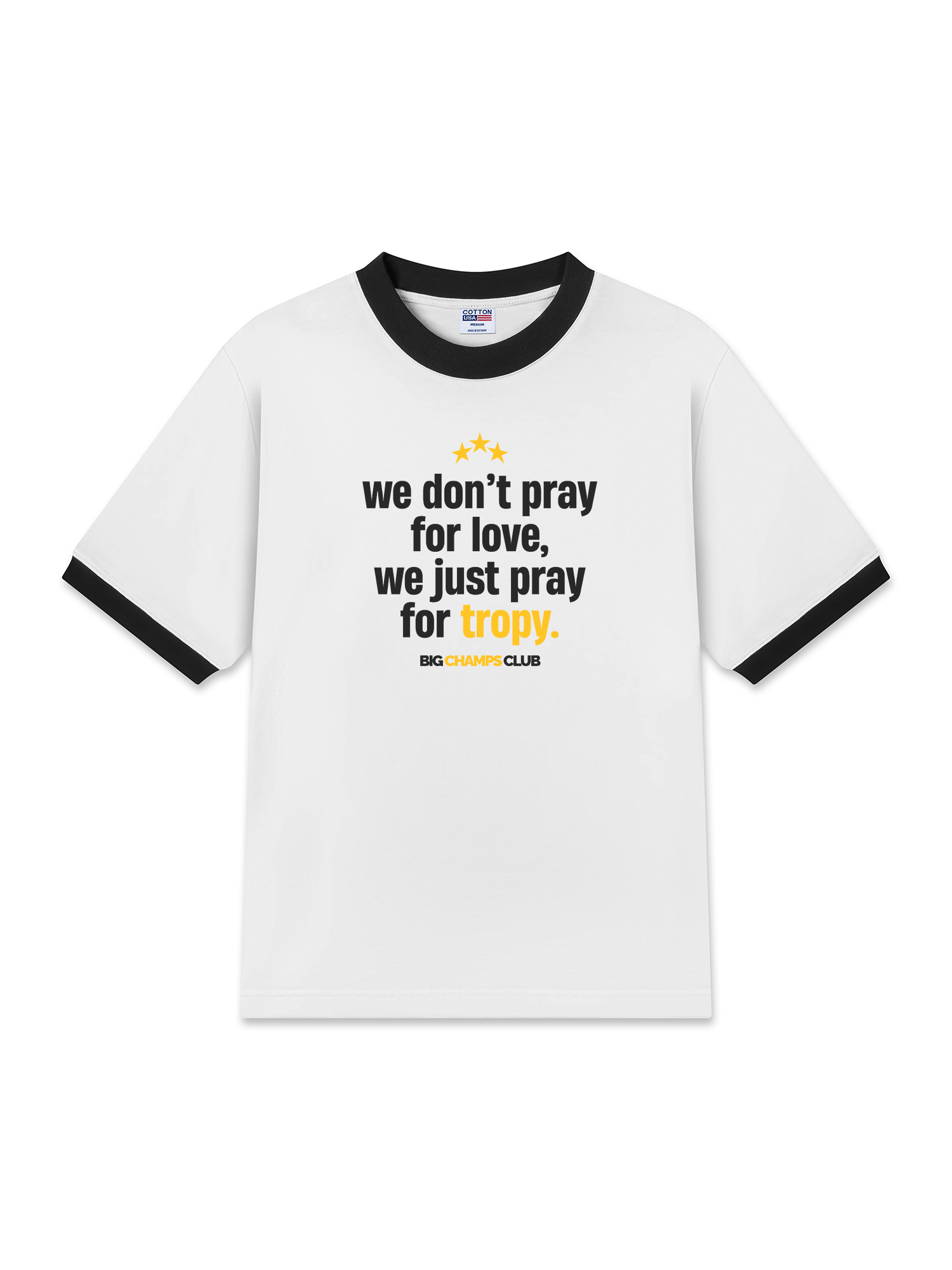 Áo Thun Ringer Relaxed Fit Champions Pray For Tropy