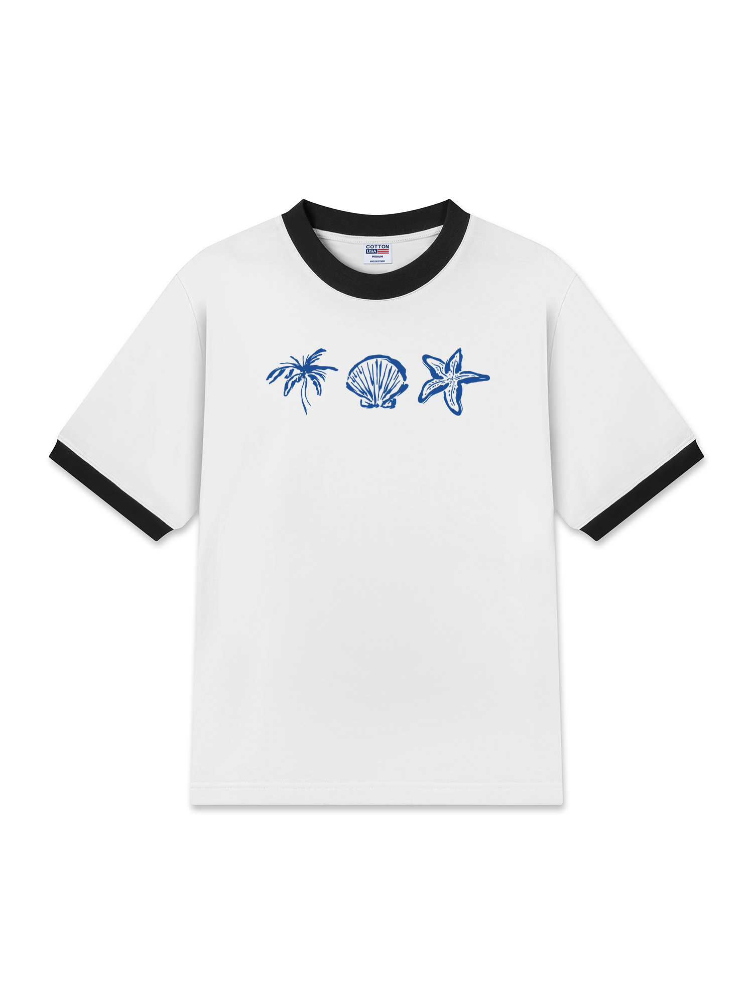 Áo Thun Ringer Relaxed Fit Tropical Sea You Soon