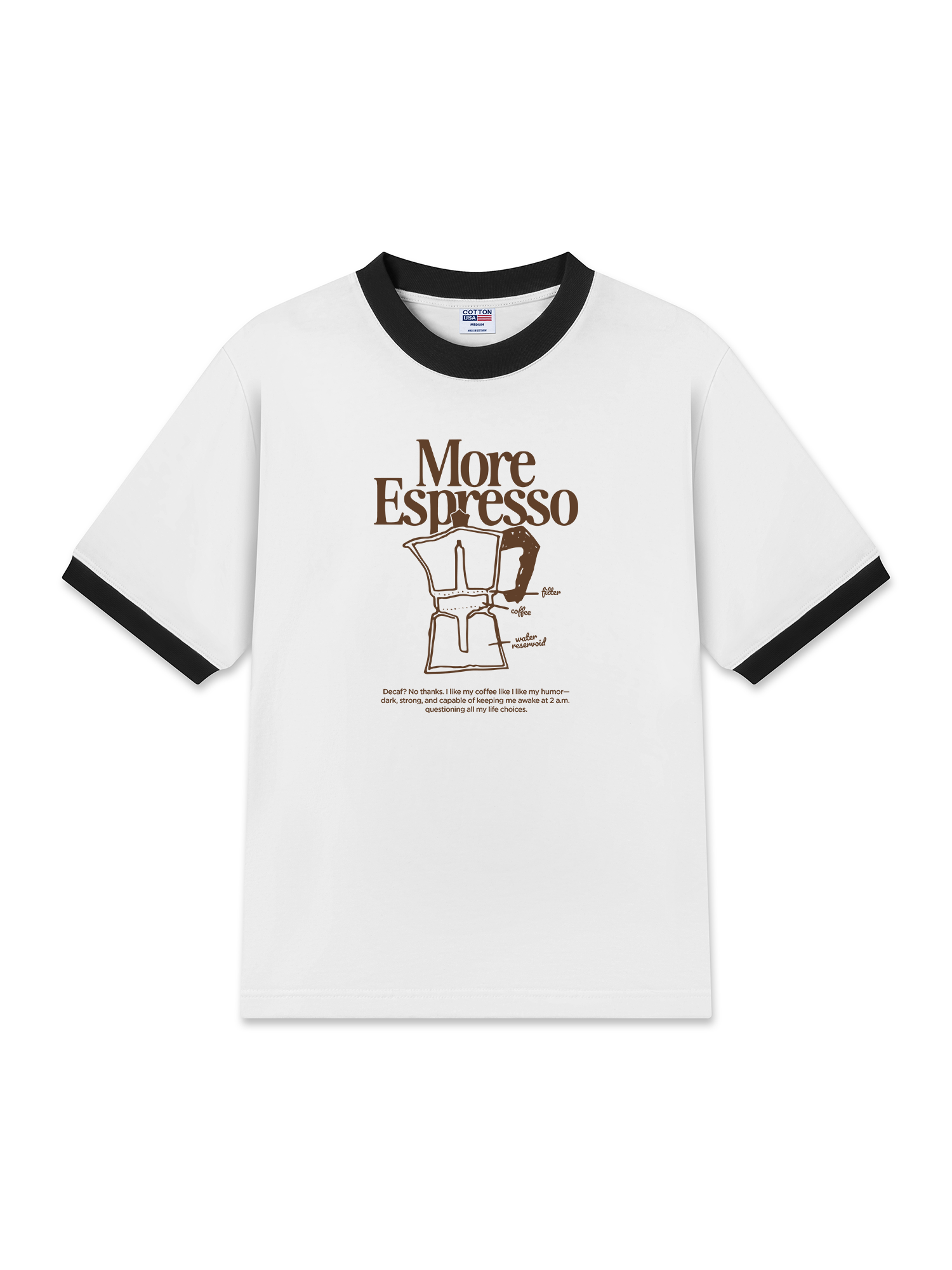 Áo Thun Ringer Relaxed Fit More Espresso