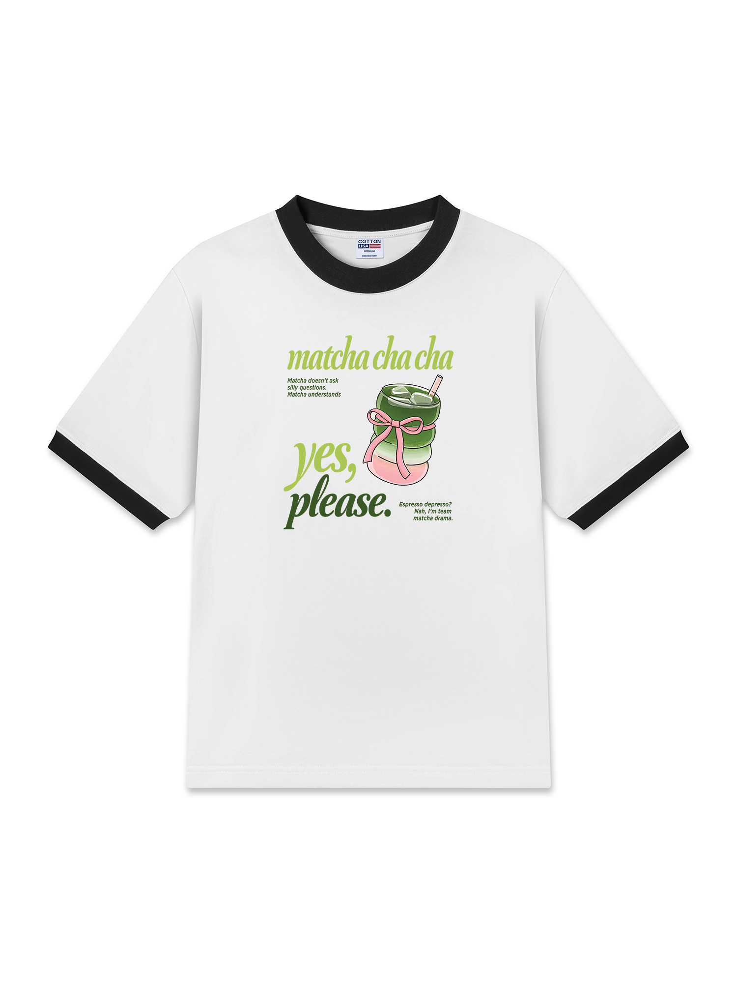 Áo Thun Ringer Relaxed Fit Matcha Understand