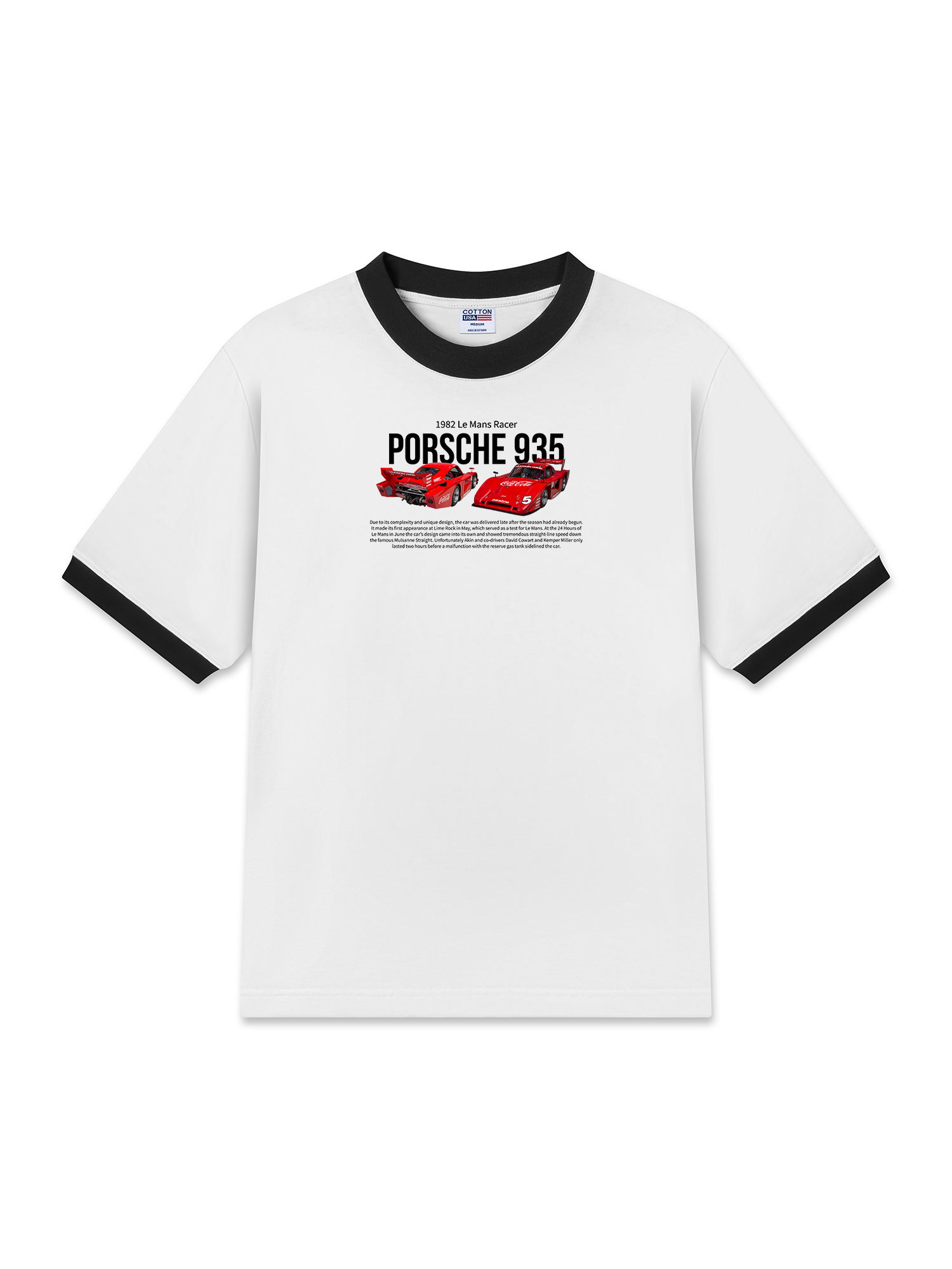 Áo Thun Ringer Relaxed Fit Porsche 935 Coca Cola