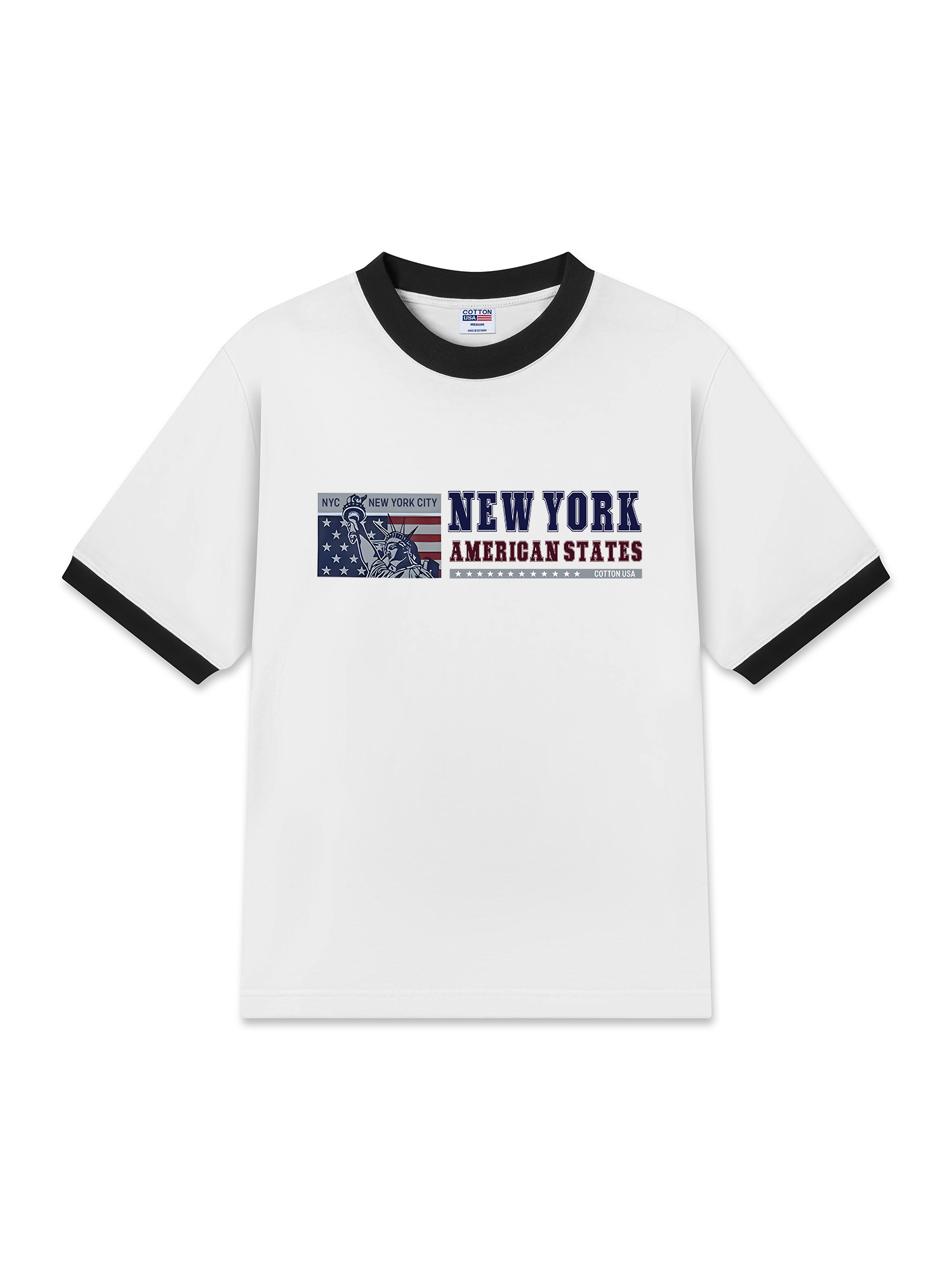 Áo Thun Ringer Relaxed Fit USA New York City