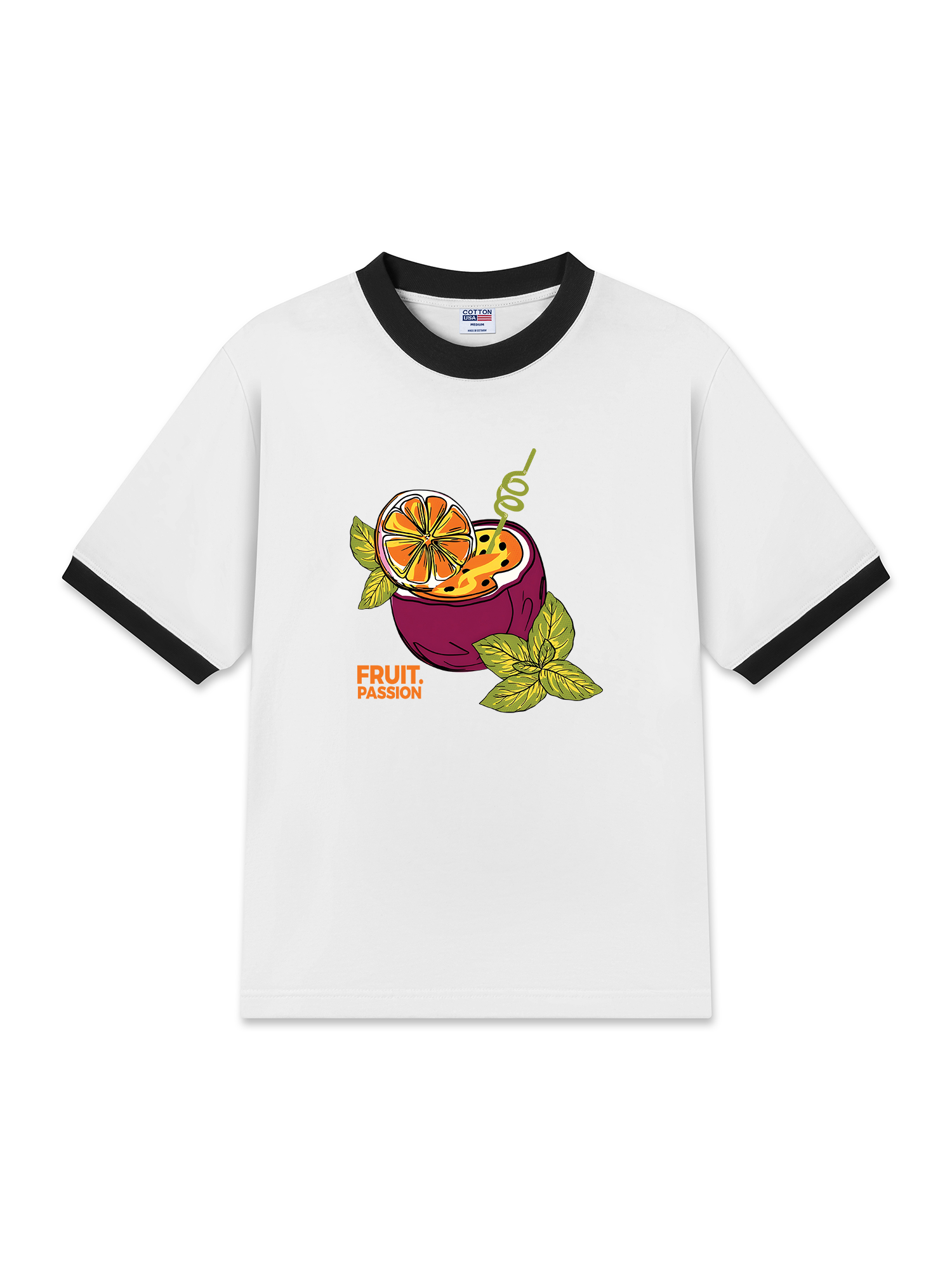 Áo Thun Ringer Relaxed Fit Tropical Passion Fruit