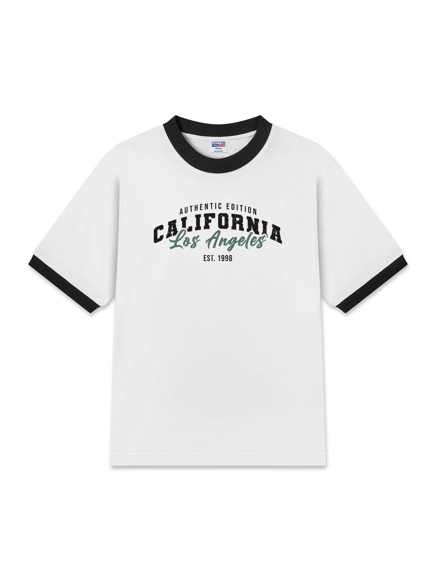 Áo Thun Ringer Relaxed Fit City California Authentic Edition