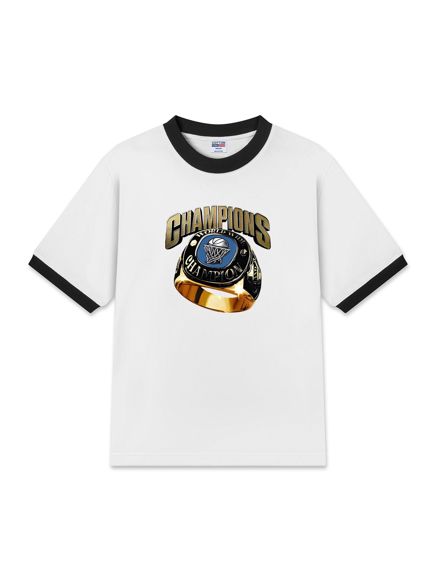 Áo Thun Ringer Relaxed Fit Champions Born To Win