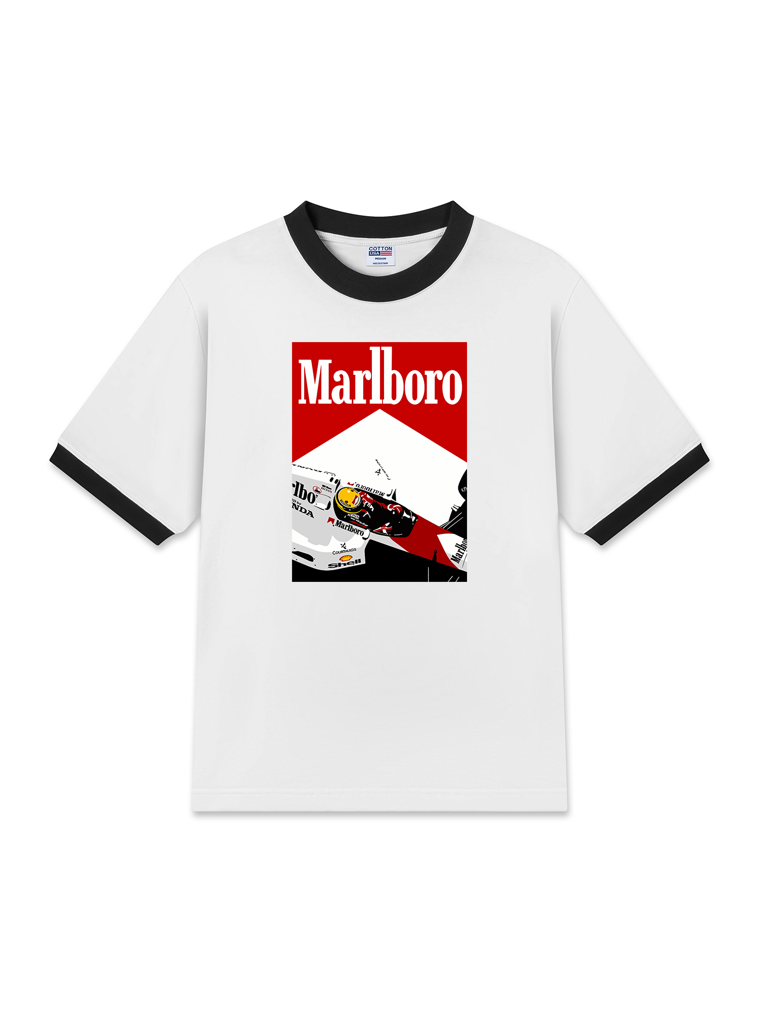 Áo Thun Ringer Relaxed Fit Marlboro F1 Racer