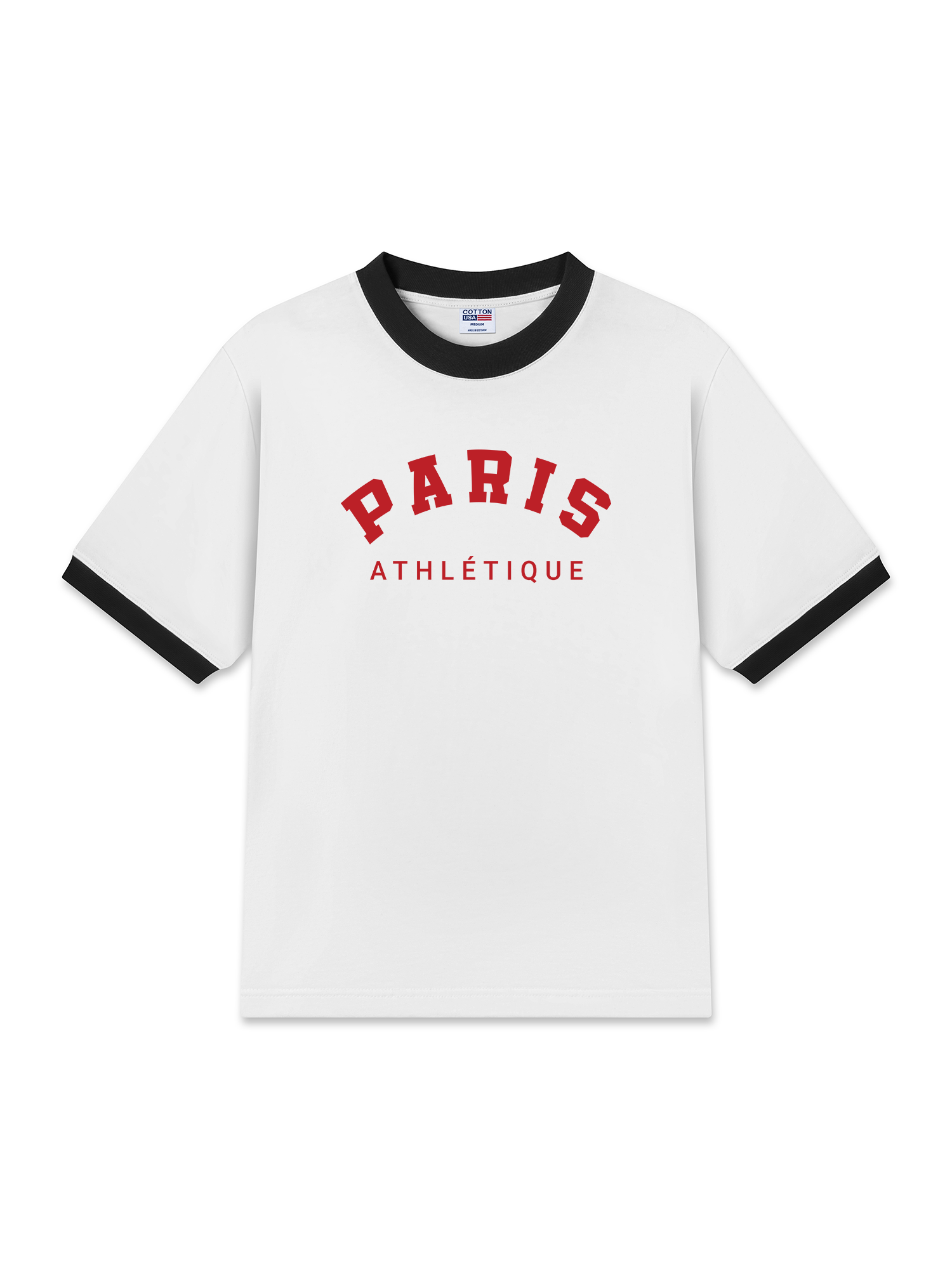 Áo Thun Ringer Relaxed Fit City Paris Athletique