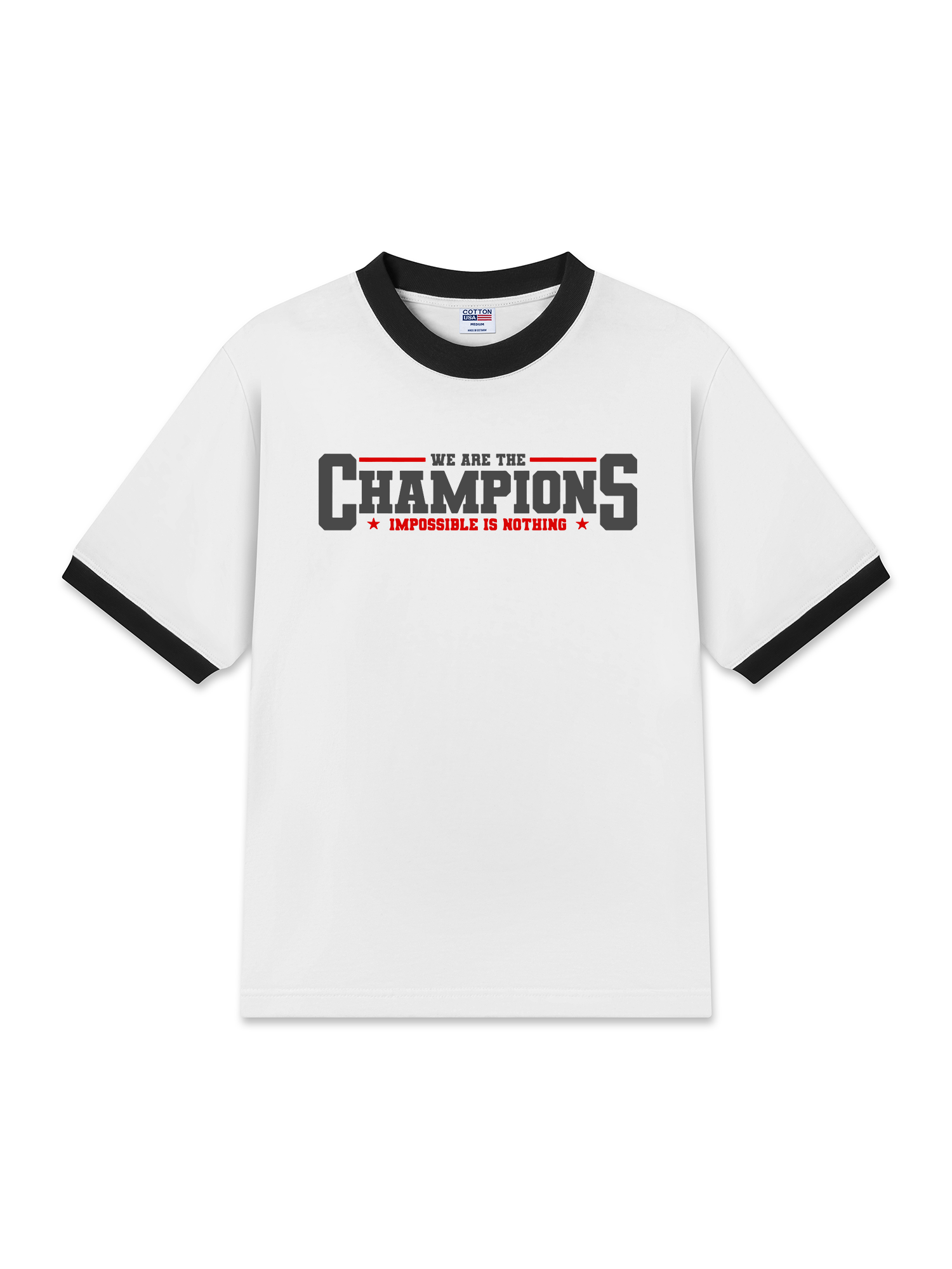 Áo Thun Ringer Relaxed Fit Champions Impossible Is Nothing