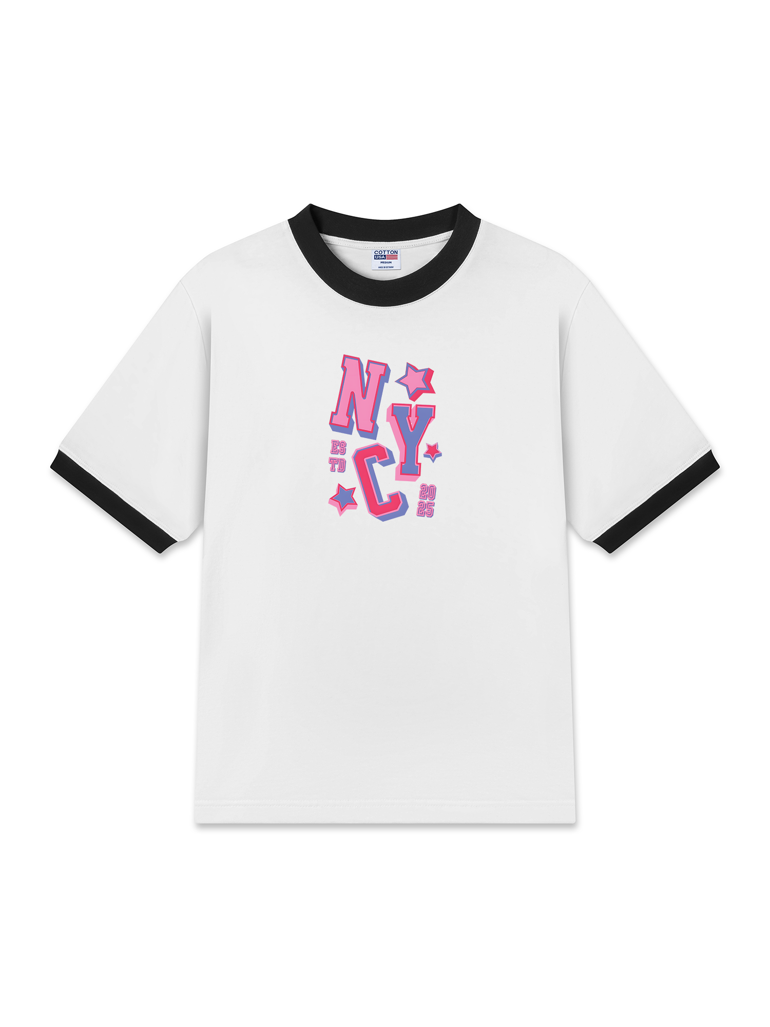 Áo Thun Ringer Relaxed Fit City NYC