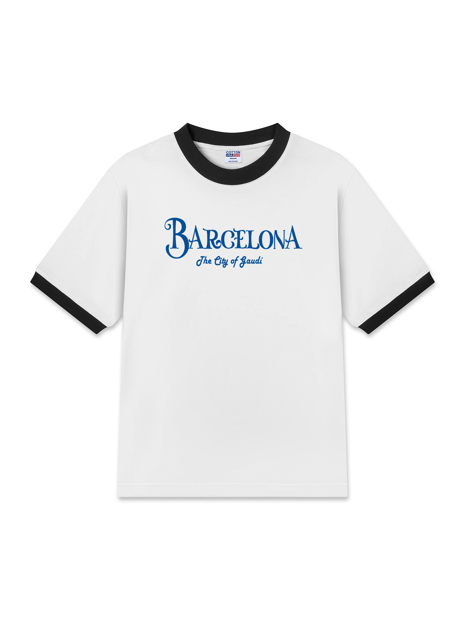 Áo Thun Ringer Relaxed Fit Barcelona