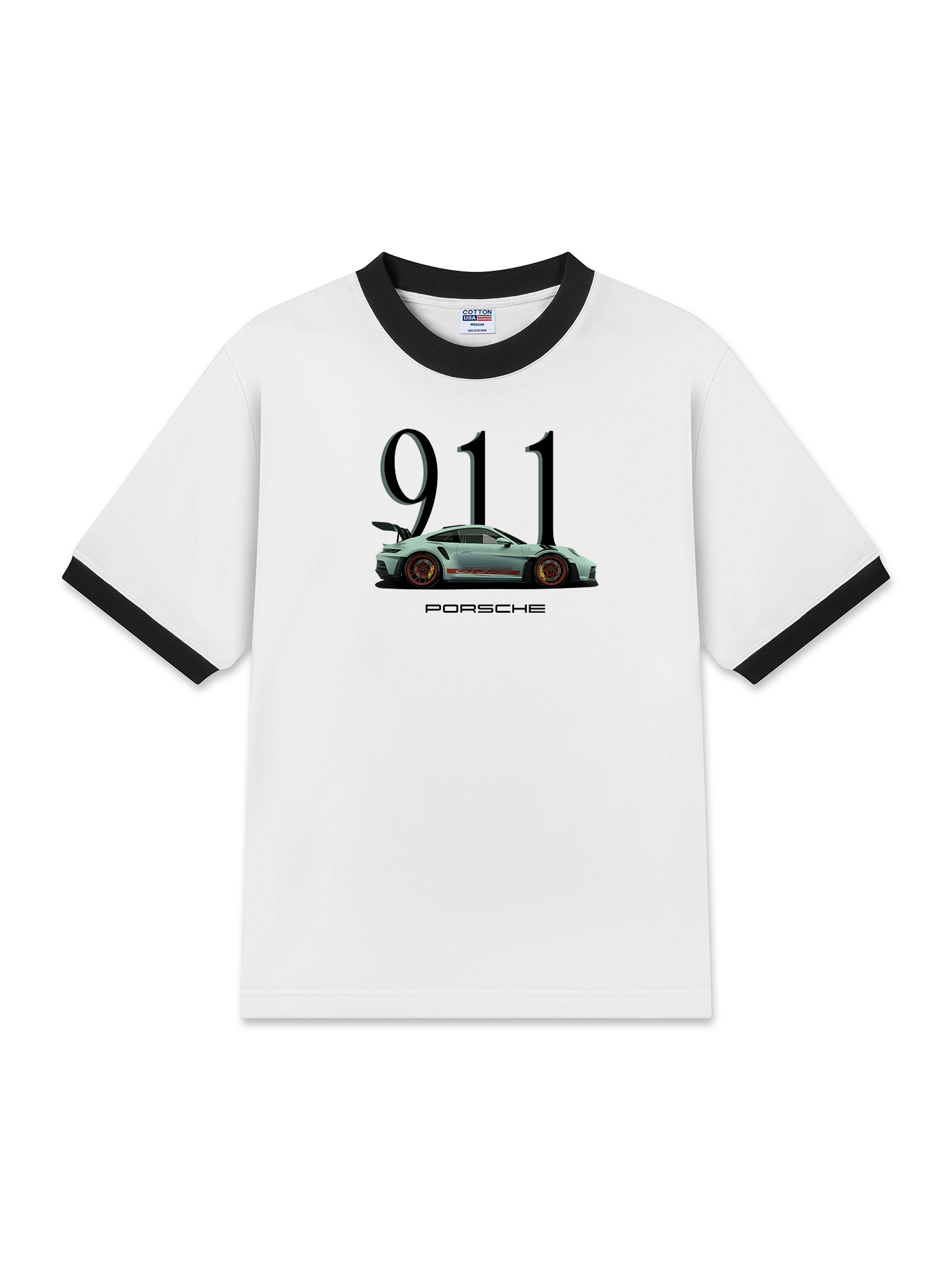 Áo Thun Ringer Relaxed Fit 911 Porsche