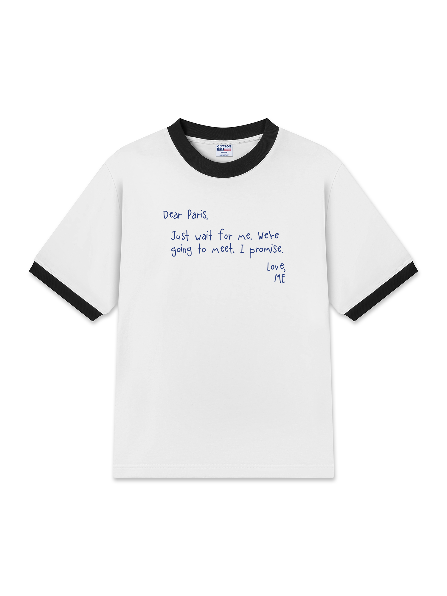 Áo Thun Ringer Relaxed Fit City Dear Paris