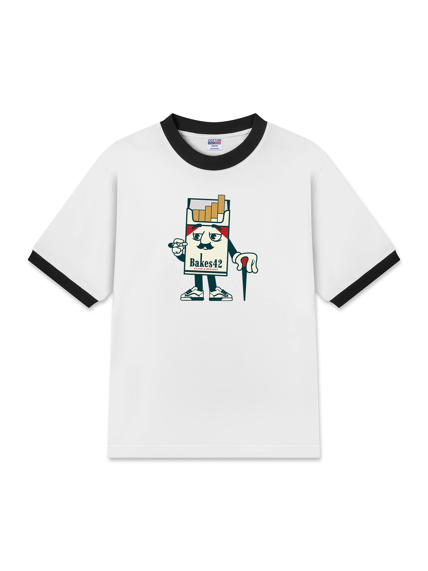 Áo Thun Ringer Relaxed Fit Marlboro Bakes 42 Mascot